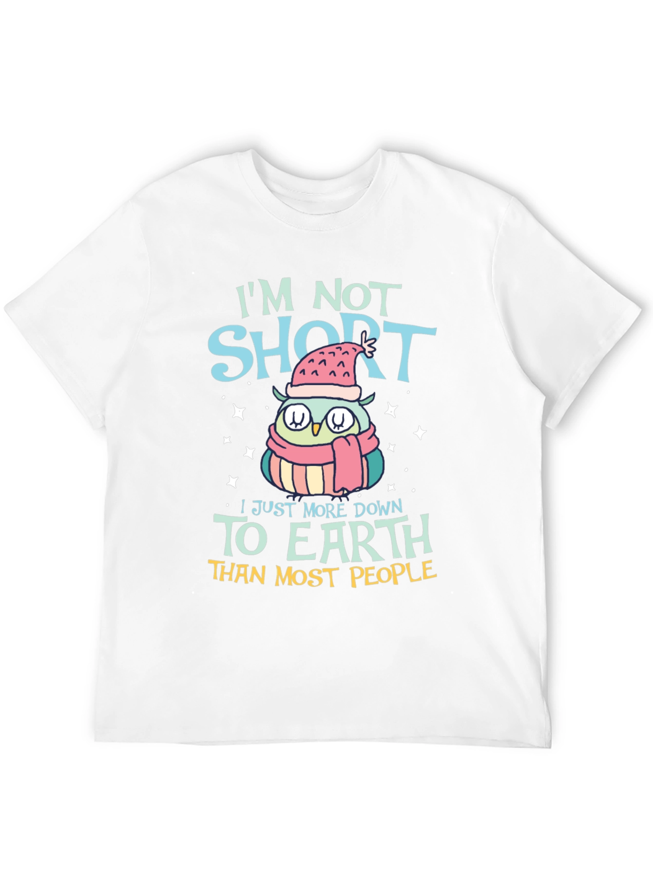 Funny Owl Short People T-Shirt