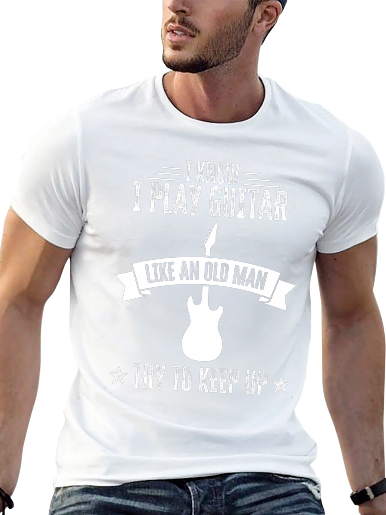I Play Guitar Like an Old Man Graphic Tee