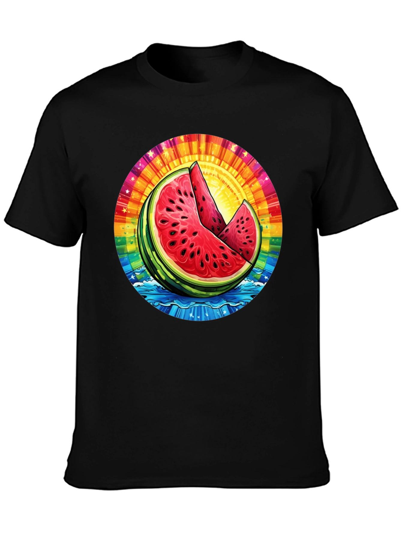 Vibrant Watermelon Slice Graphic Tee - Summer Ready!
