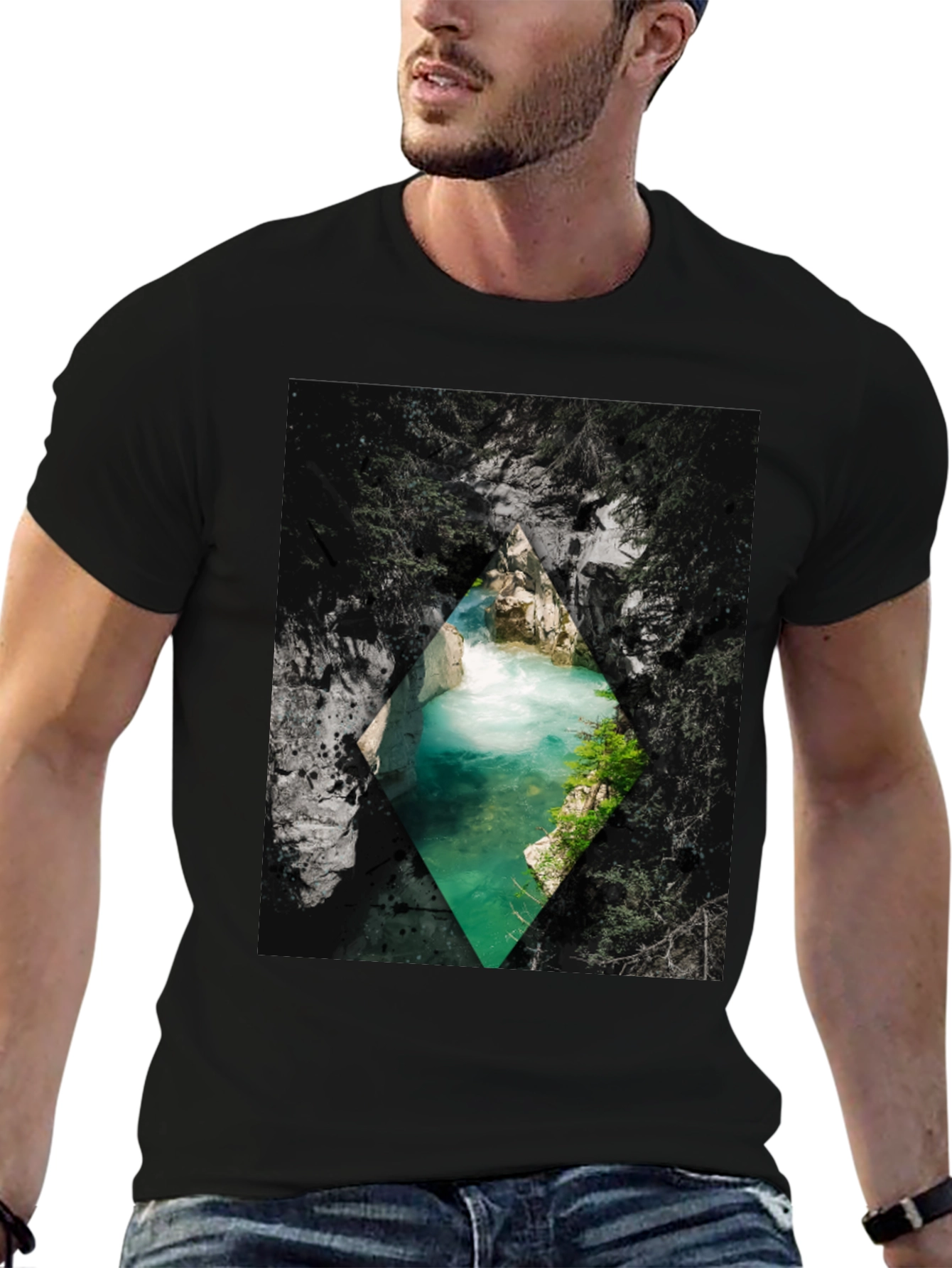 Natures Window Tee: Diamond River View