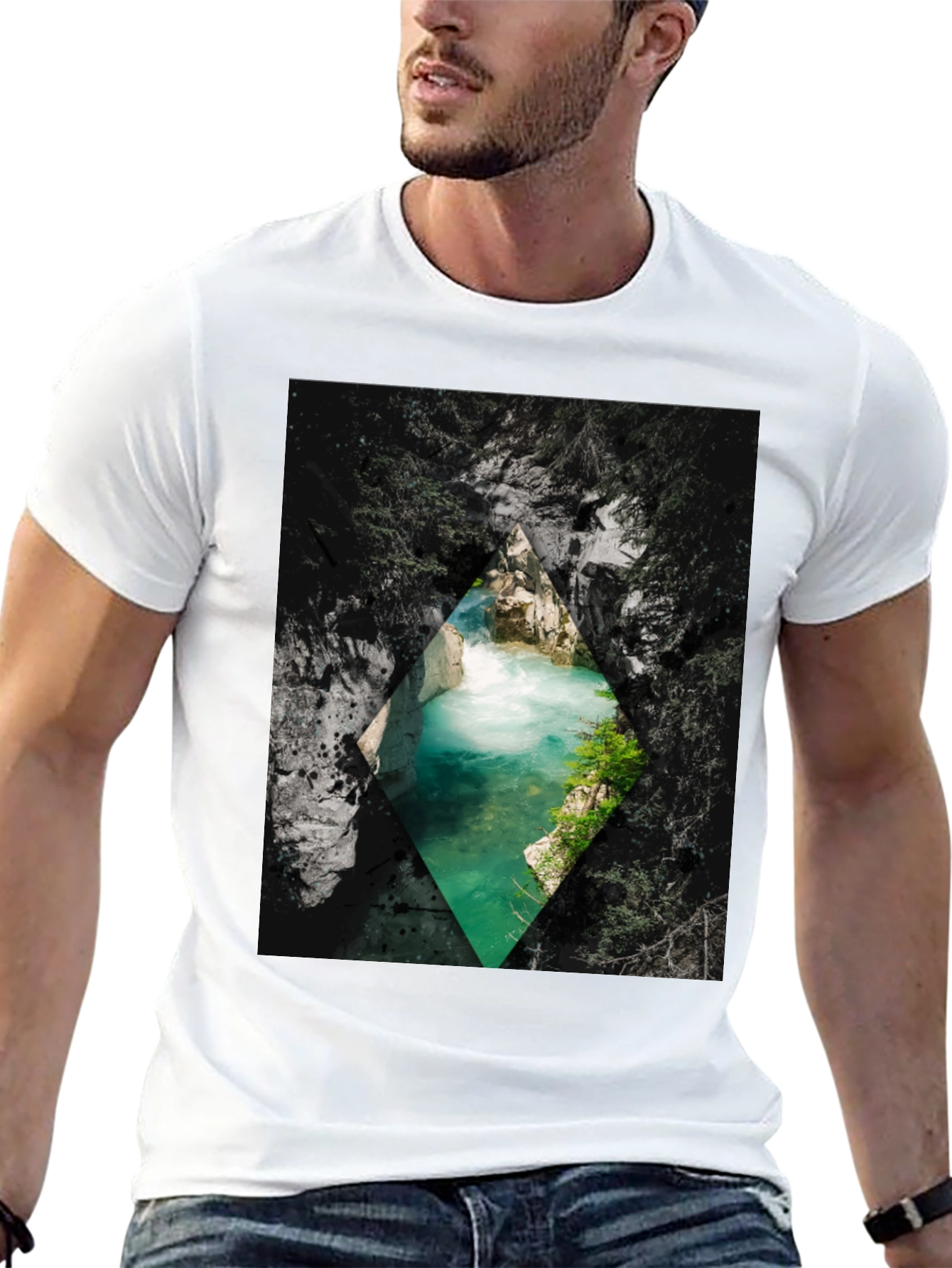 Natures Window Tee: Diamond River View