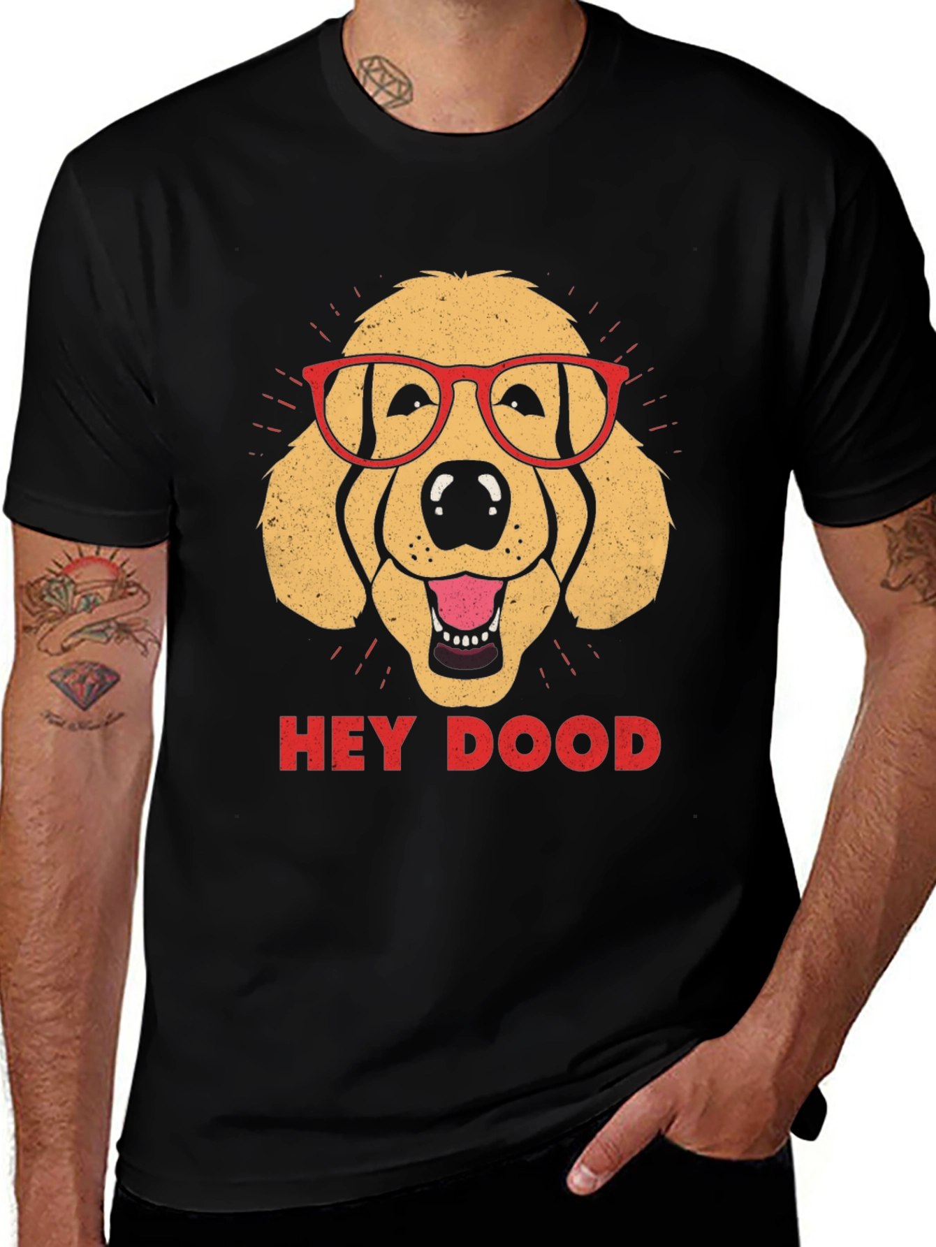 Hey Dood Dog Graphic T-Shirt