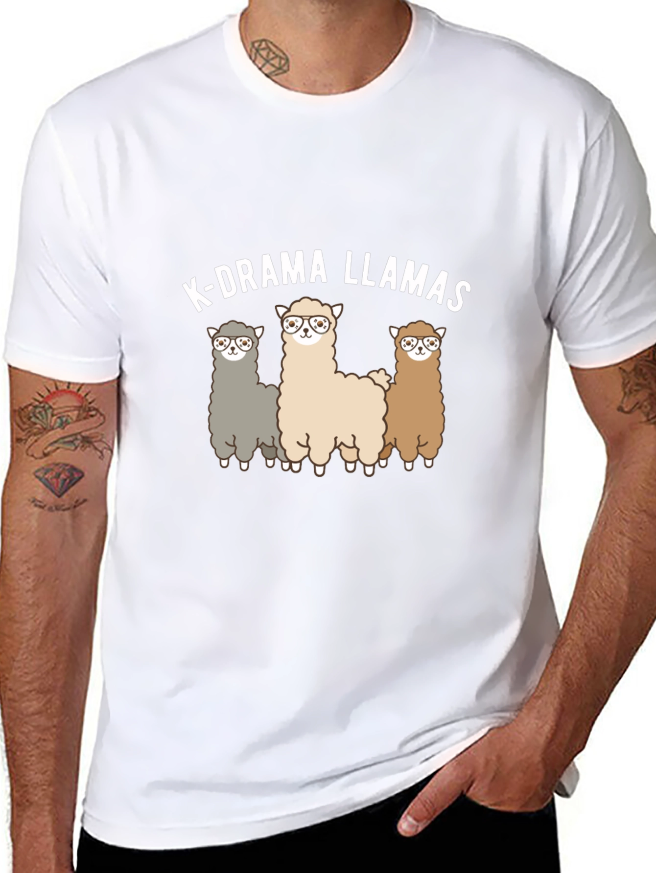 K-Drama Llamas Graphic T-Shirt