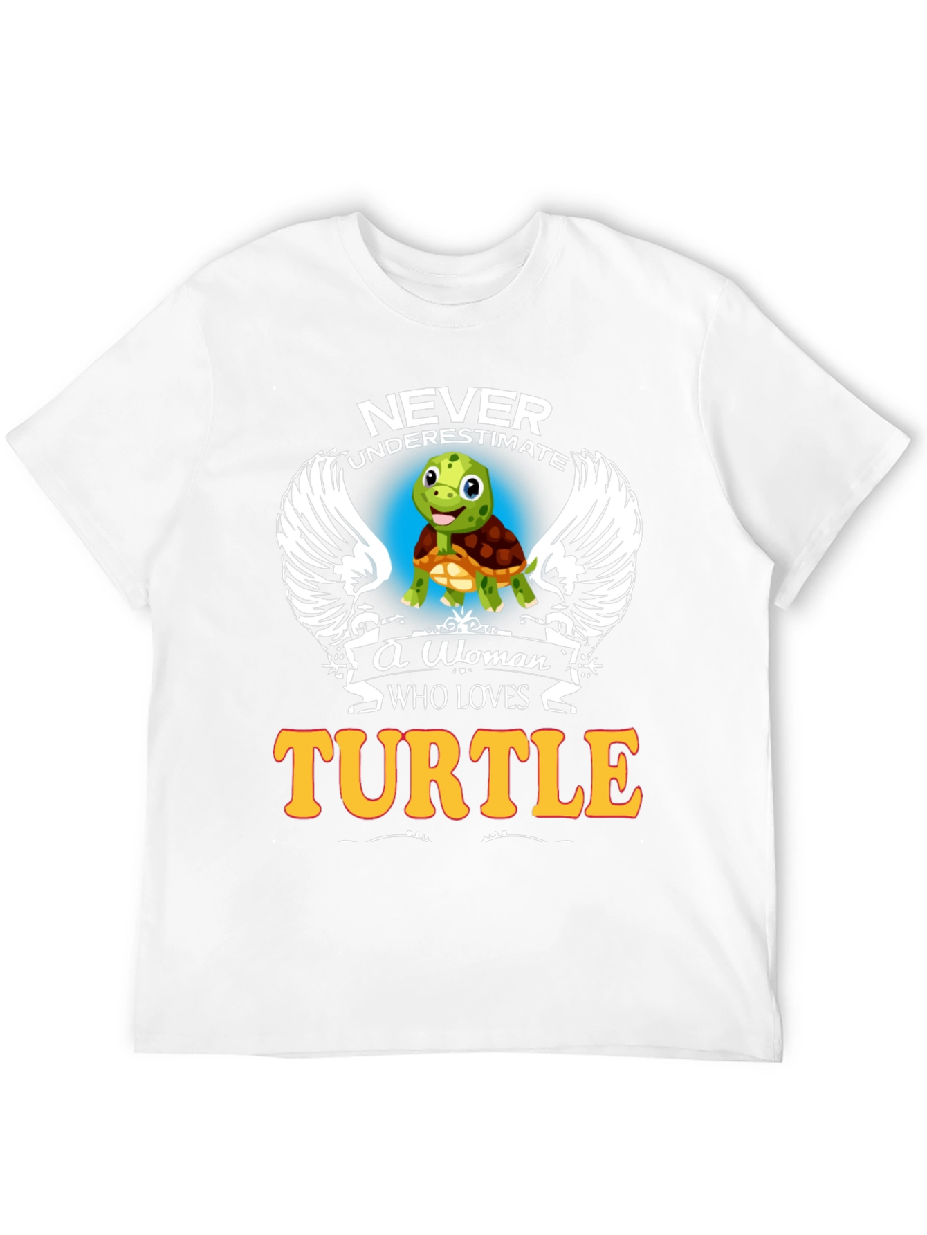 Never Underestimate Woman Turtle Lover Black T-Shirt