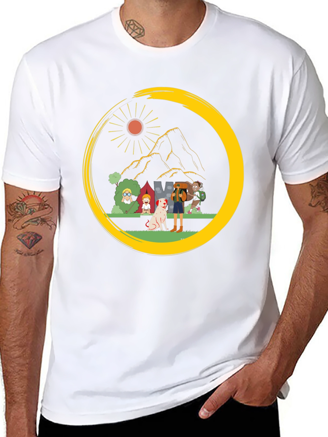 Camping Crew Graphic Tee - Adventure Ready!