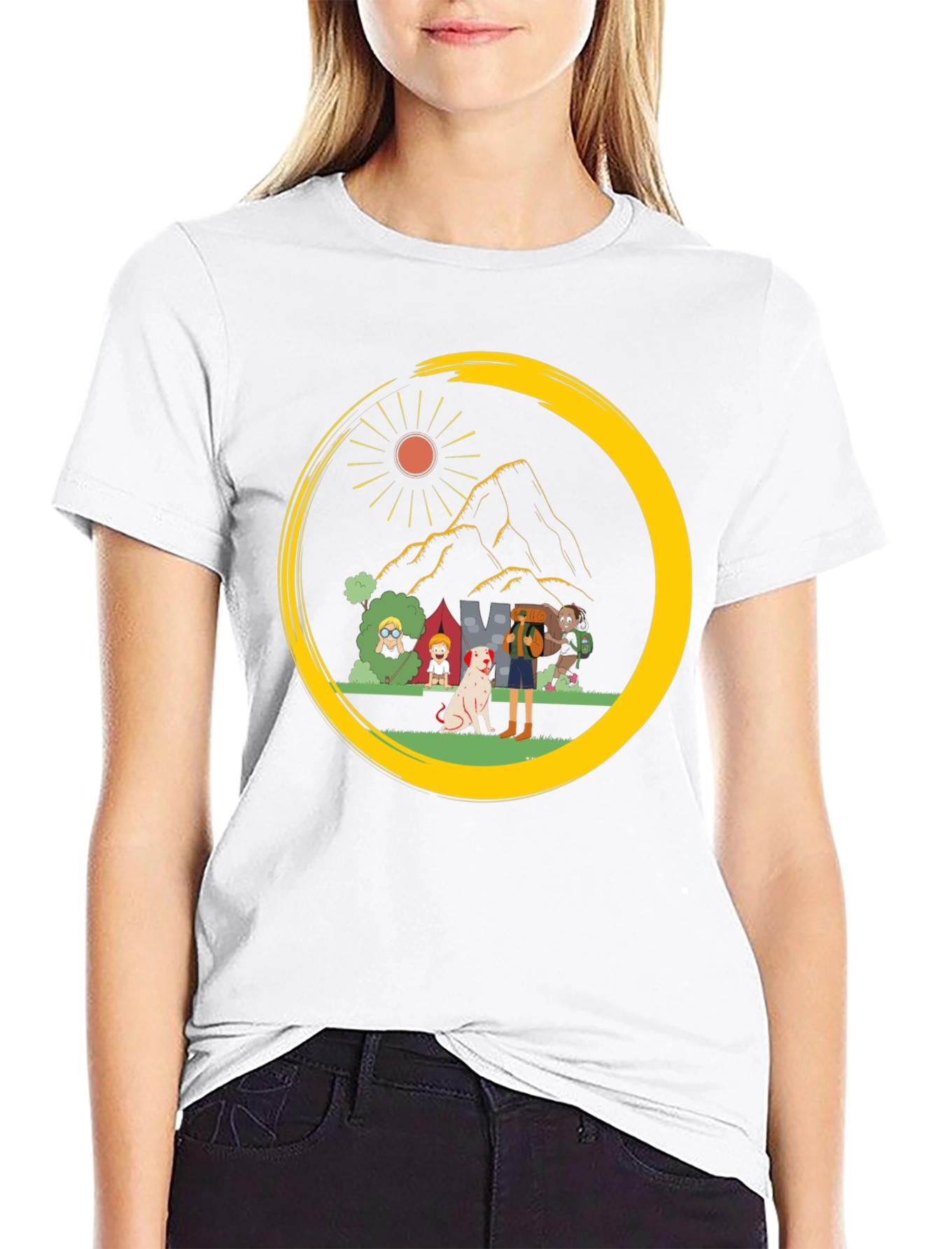 Camping Crew Graphic Tee - Adventure Ready!