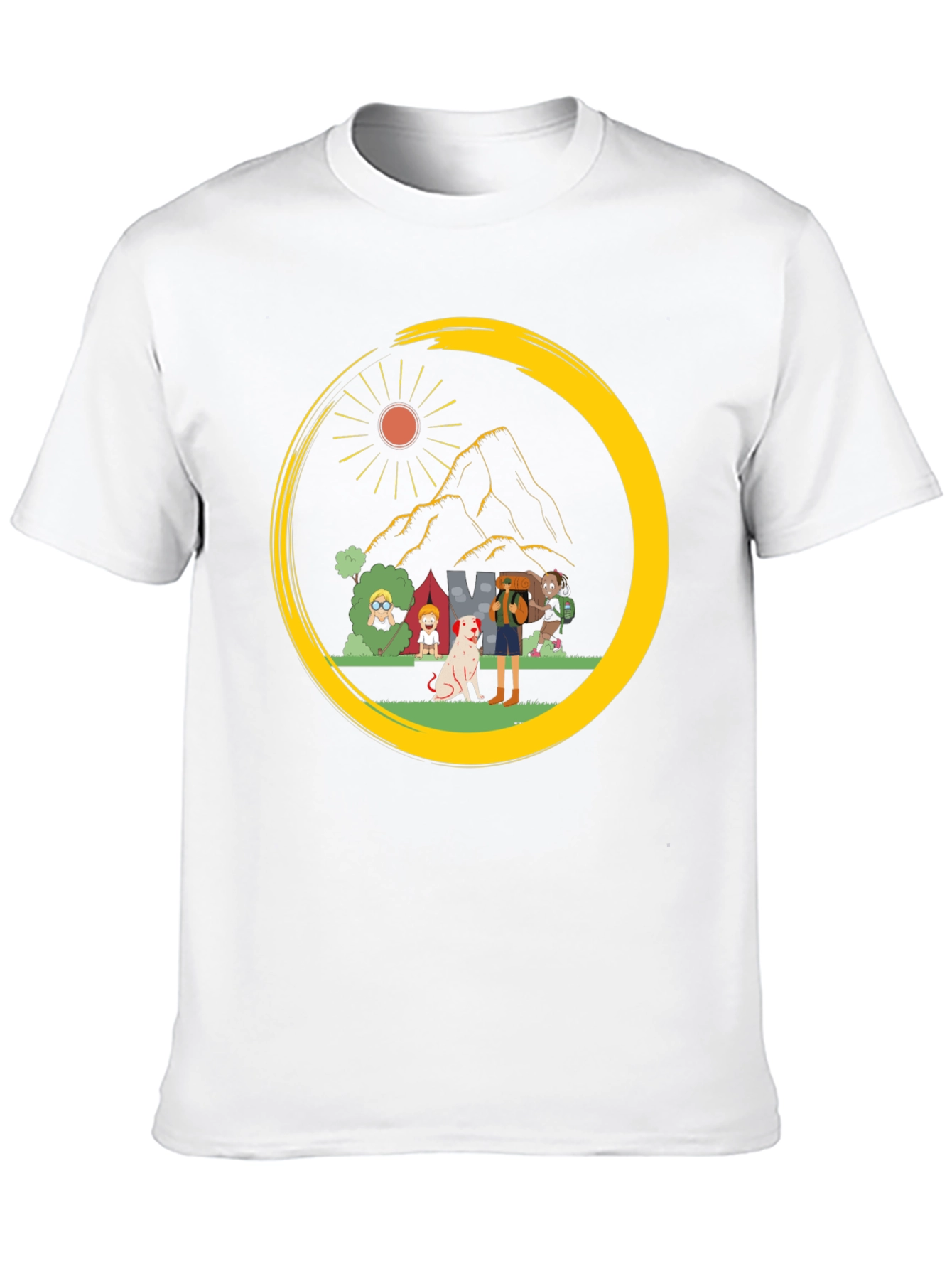 Camping Crew Graphic Tee - Adventure Ready!