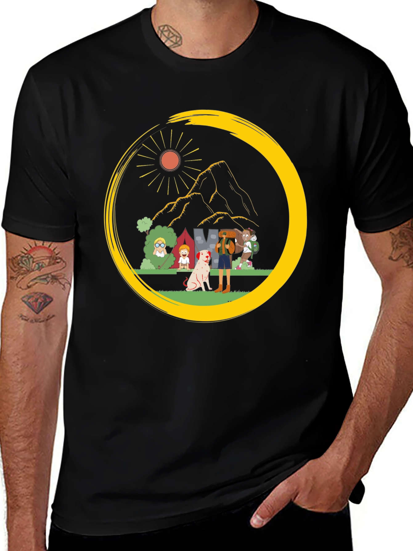 Camping Crew Graphic Tee - Adventure Ready!