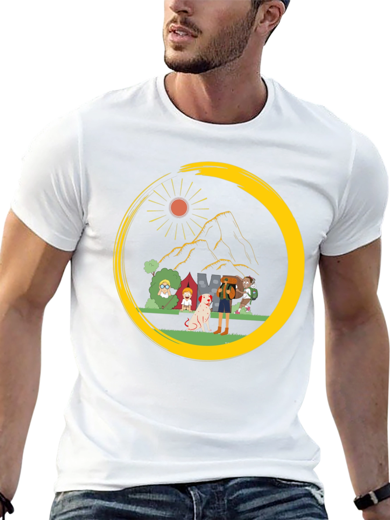 Camping Crew Graphic Tee - Adventure Ready!