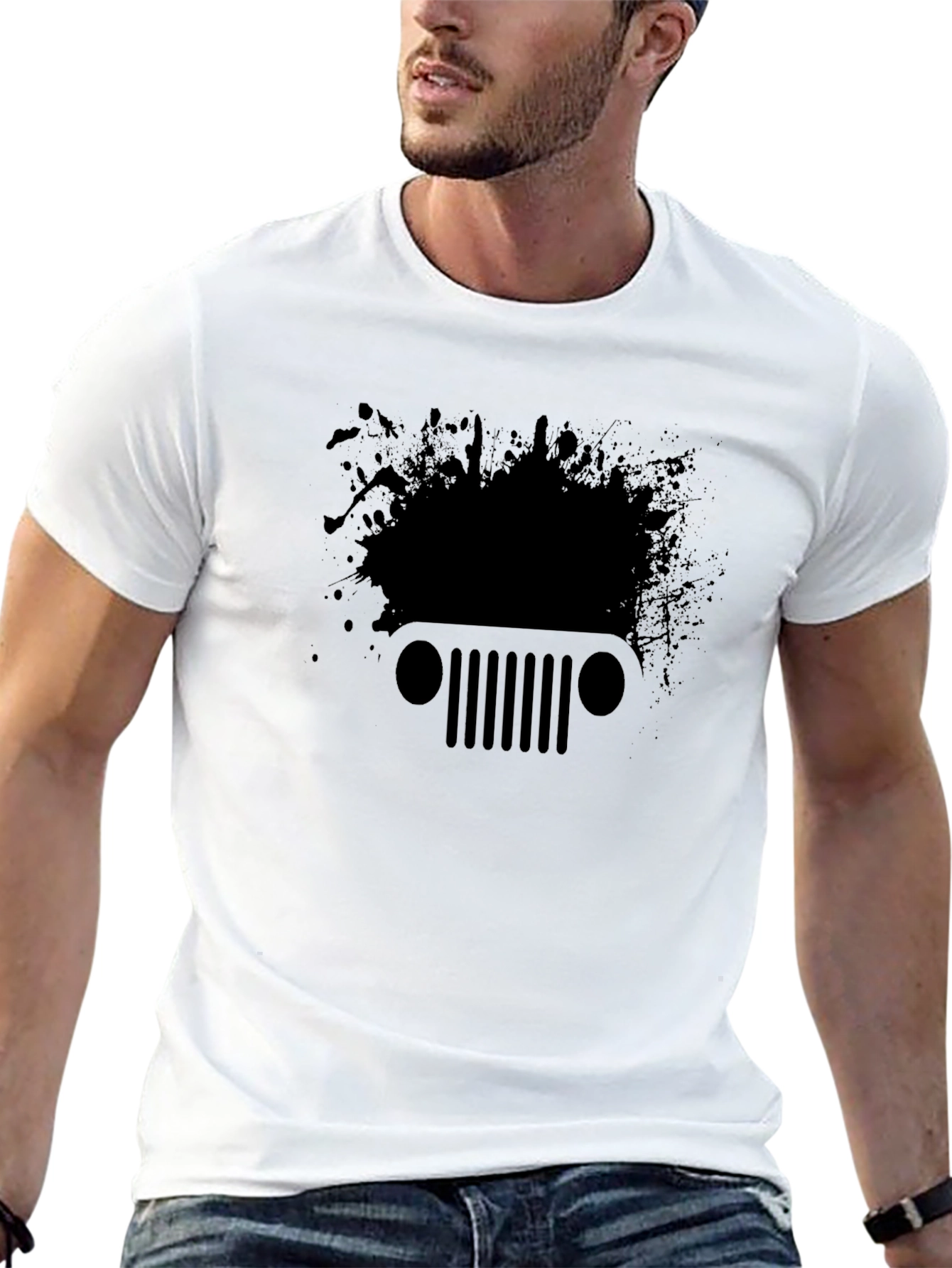 Black Jeep Splash Graphic T-Shirt