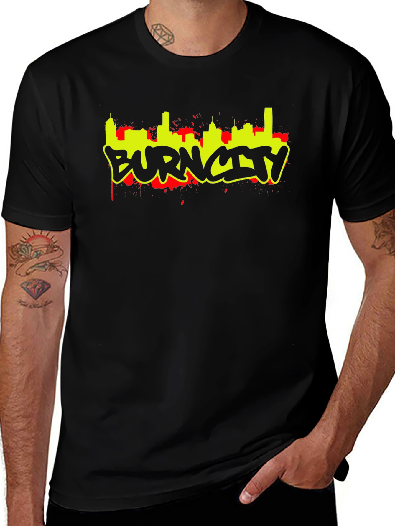 Burn City Graphic Tee - Urban Style