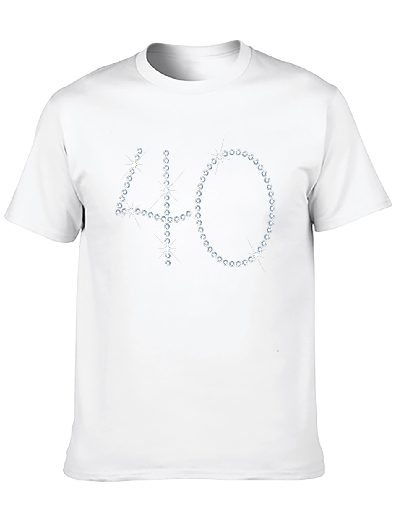 Sparkling 40th Birthday Black T-Shirt