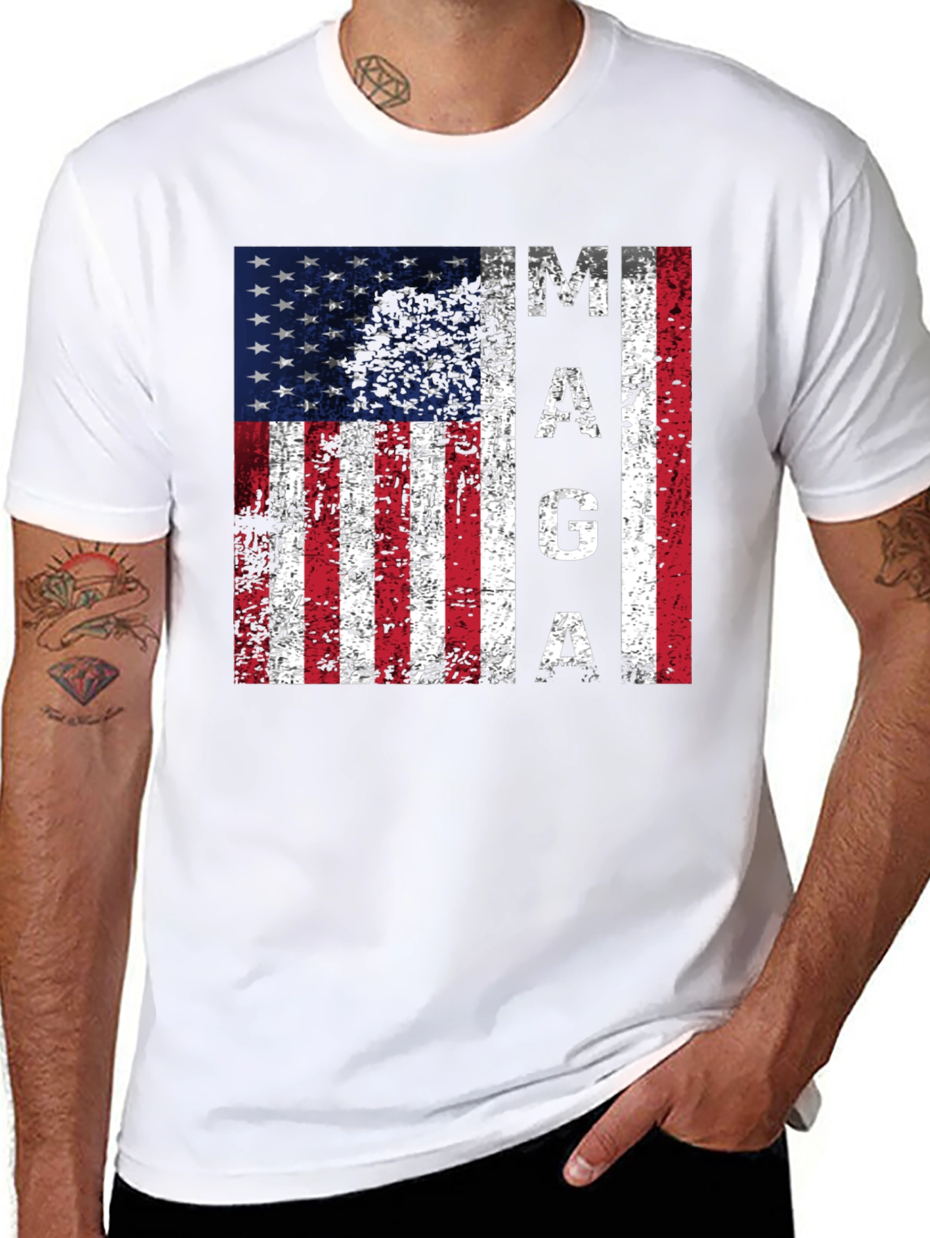 MAGA Flag Graphic T-Shirt