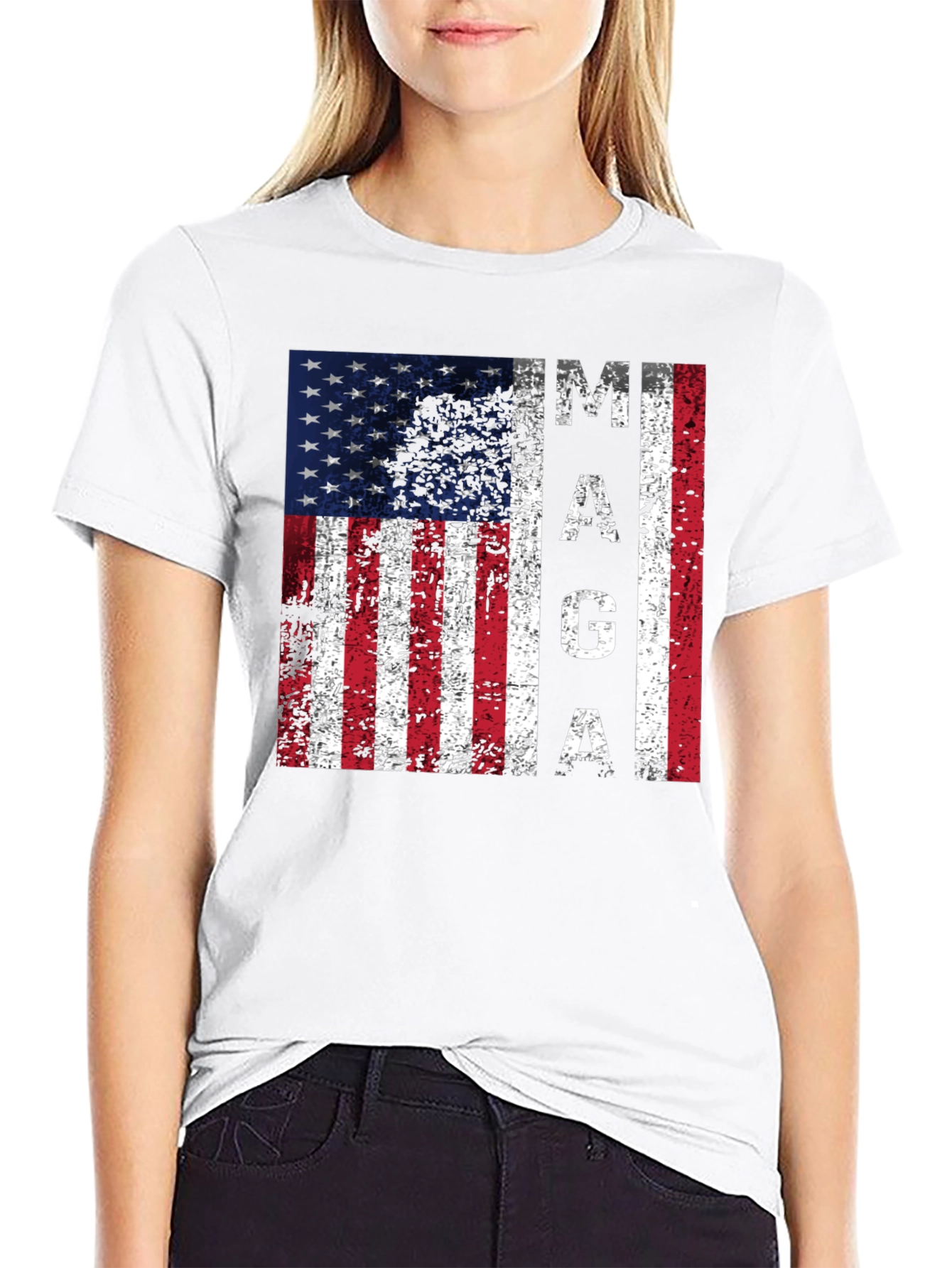 MAGA Flag Graphic T-Shirt