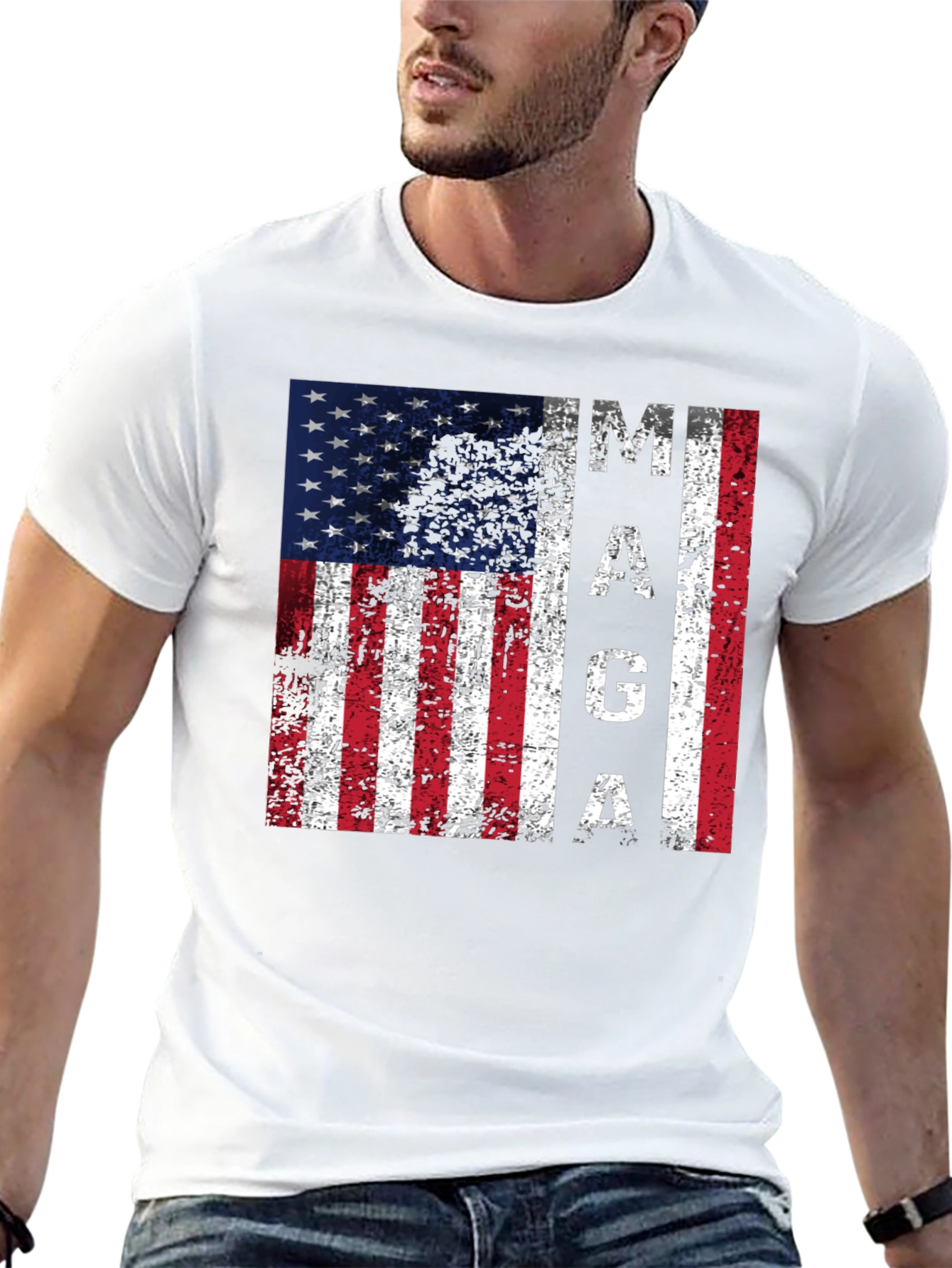 MAGA Flag Graphic T-Shirt
