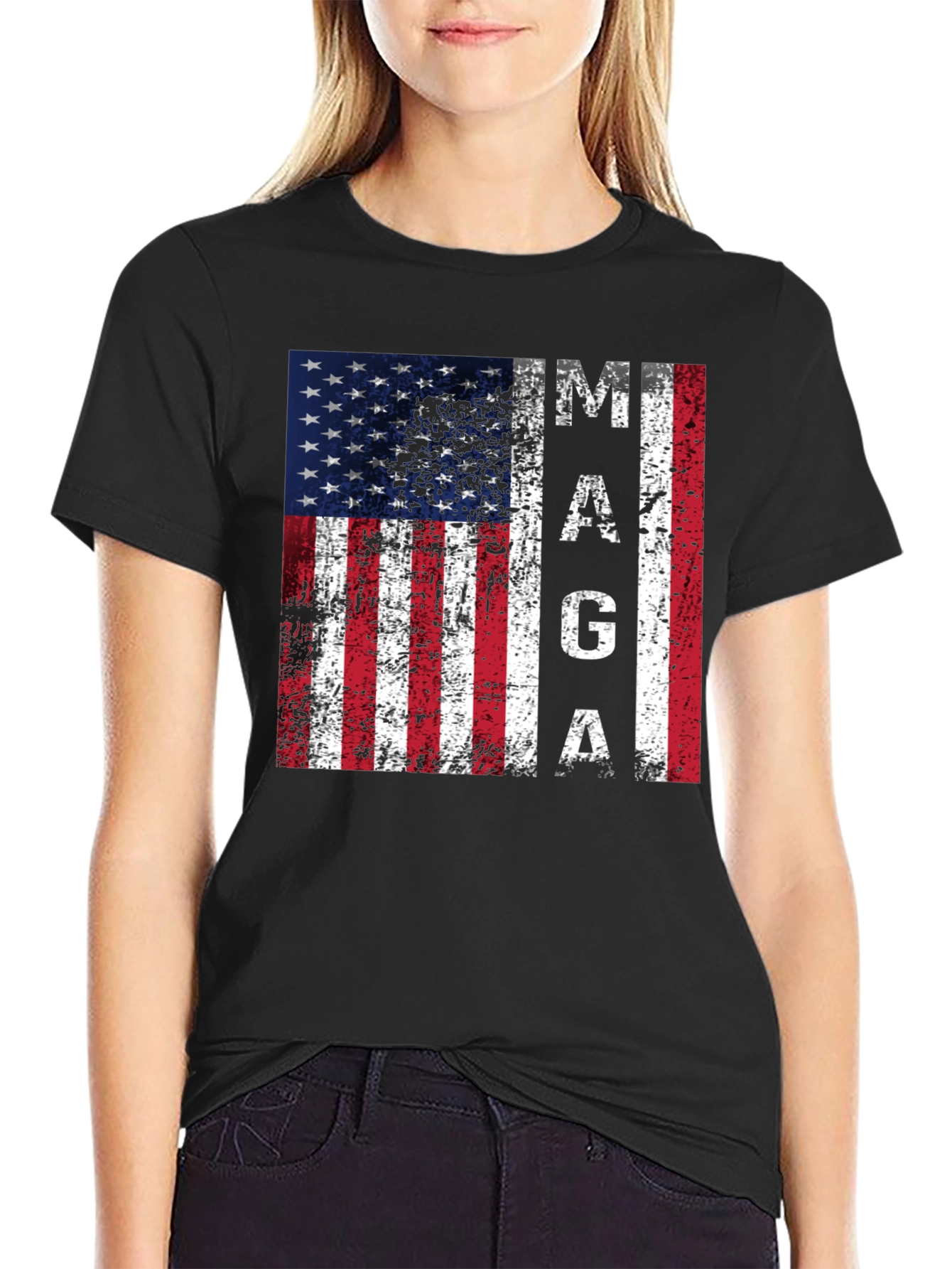MAGA Flag Graphic T-Shirt