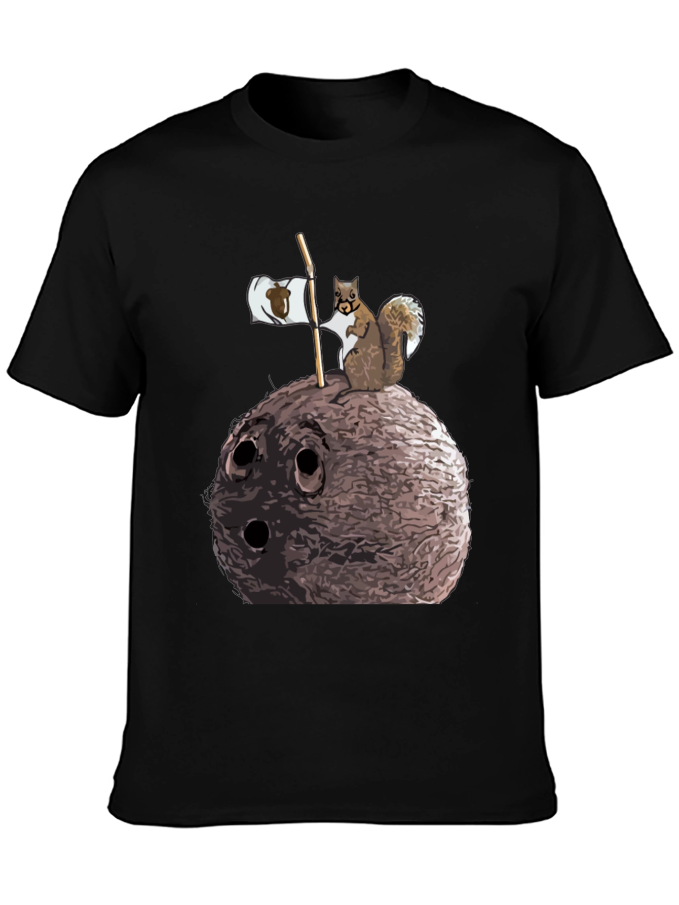 Squirrel and Nut Graphic T-Shirt