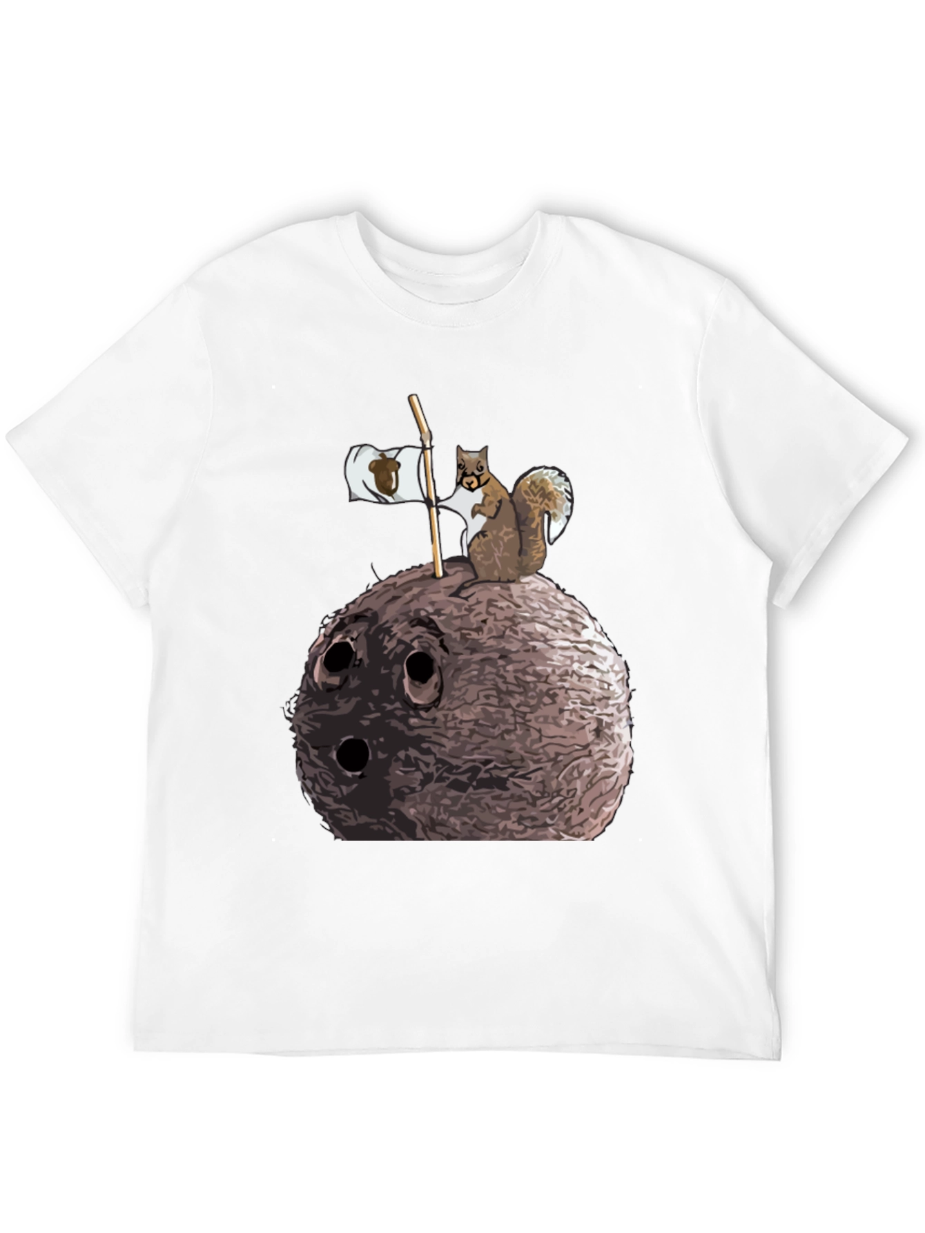 Squirrel and Nut Graphic T-Shirt