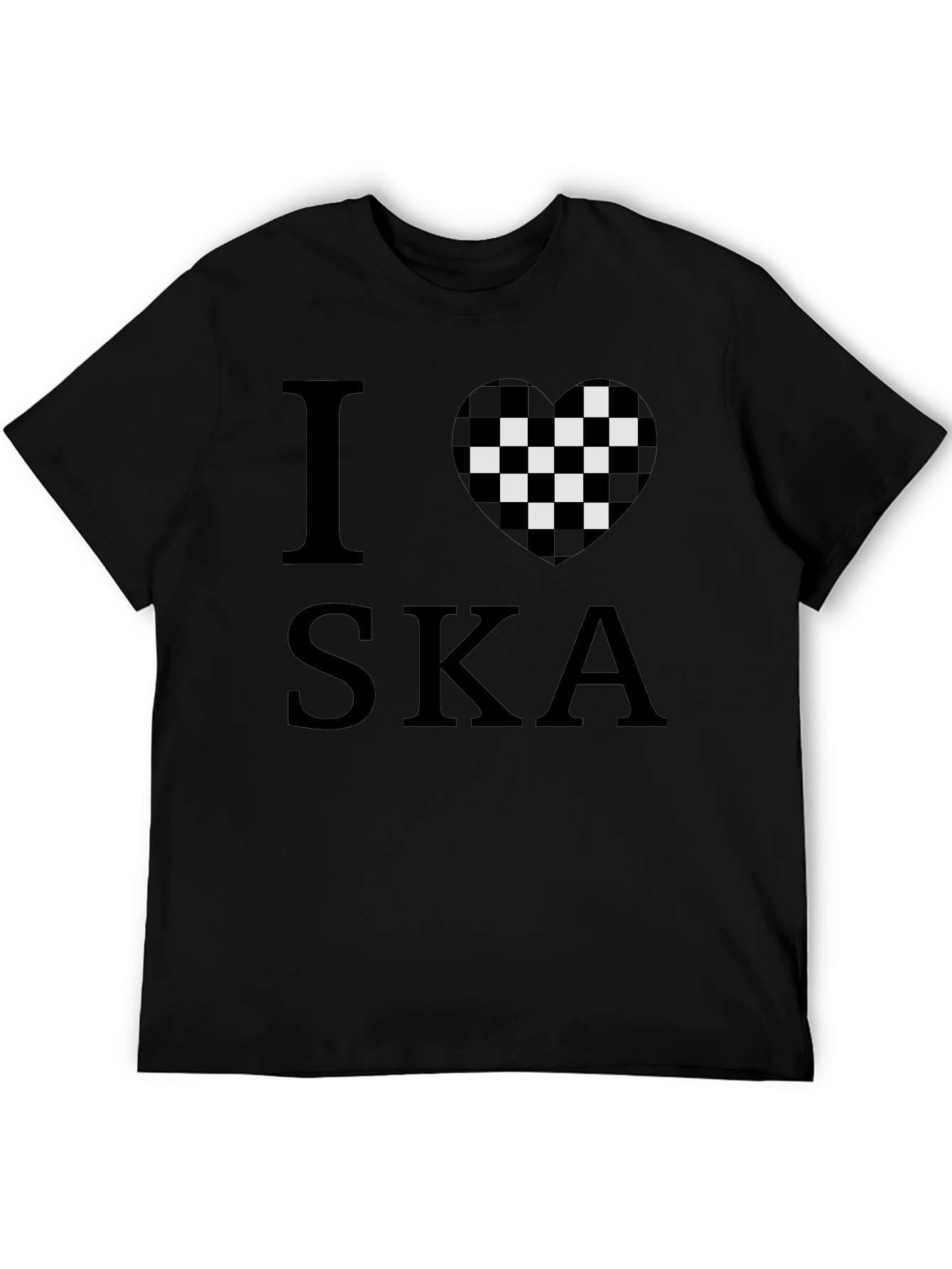 I Heart Ska Black Graphic T-Shirt