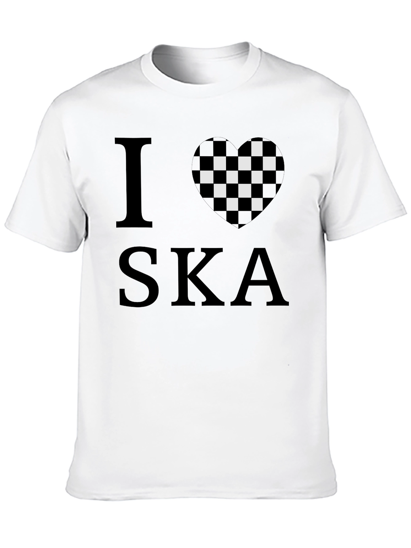 I Heart Ska Black Graphic T-Shirt