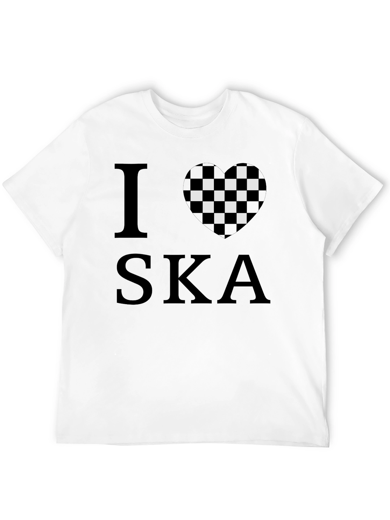 I Heart Ska Black Graphic T-Shirt