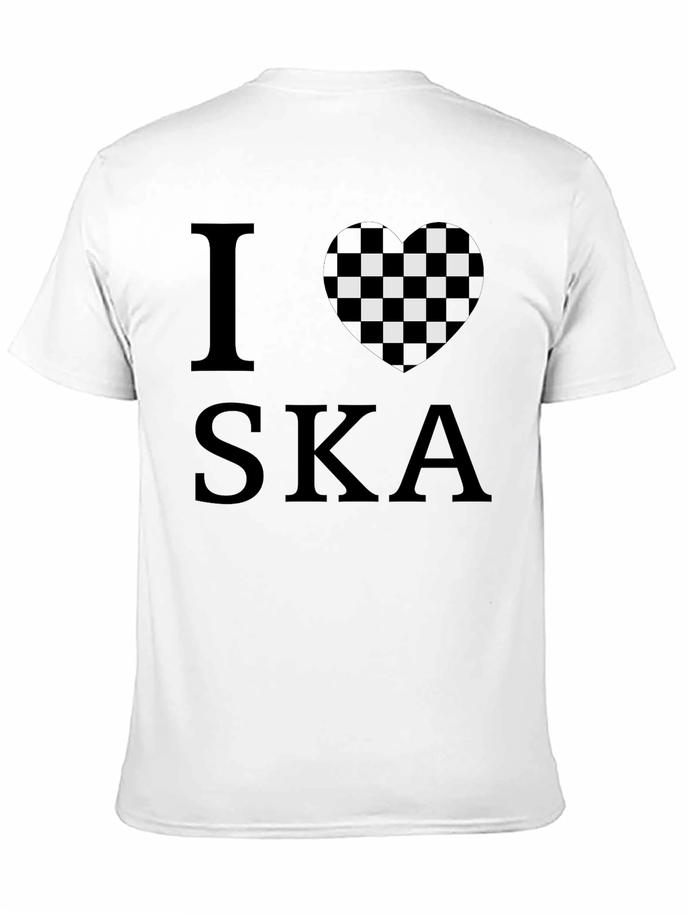 I Heart Ska Black Graphic T-Shirt