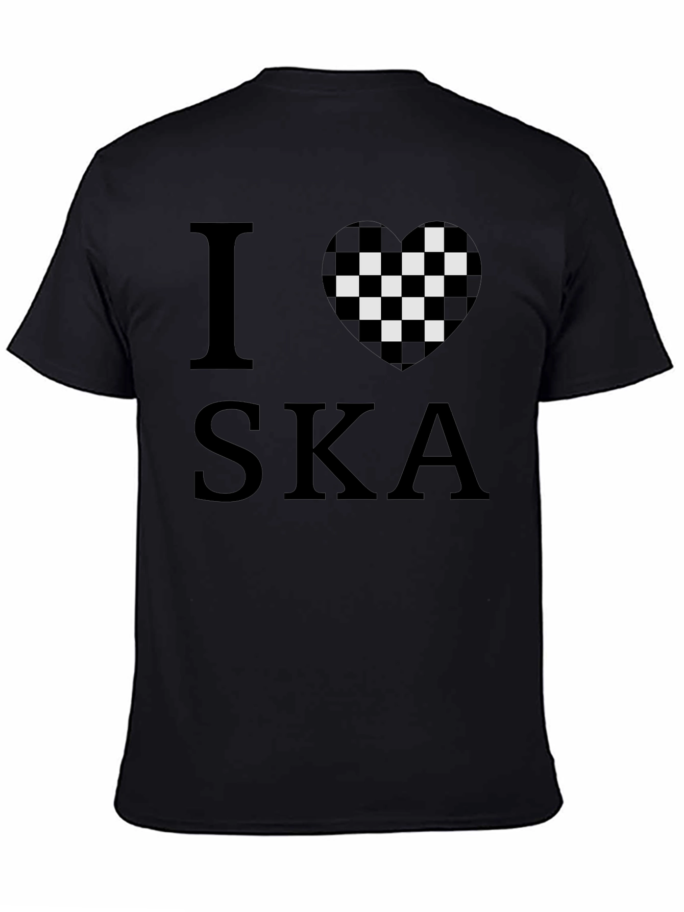 I Heart Ska Black Graphic T-Shirt
