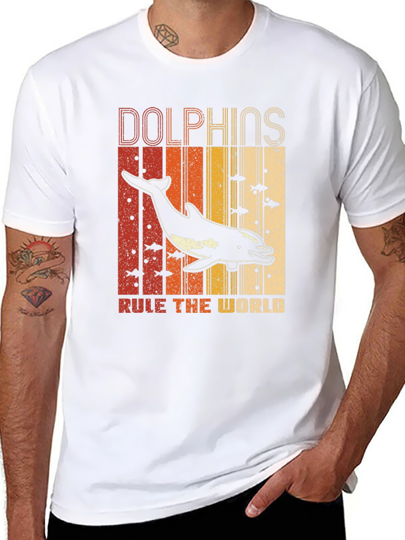 Dolphins Rule The World Graphic T-Shirt