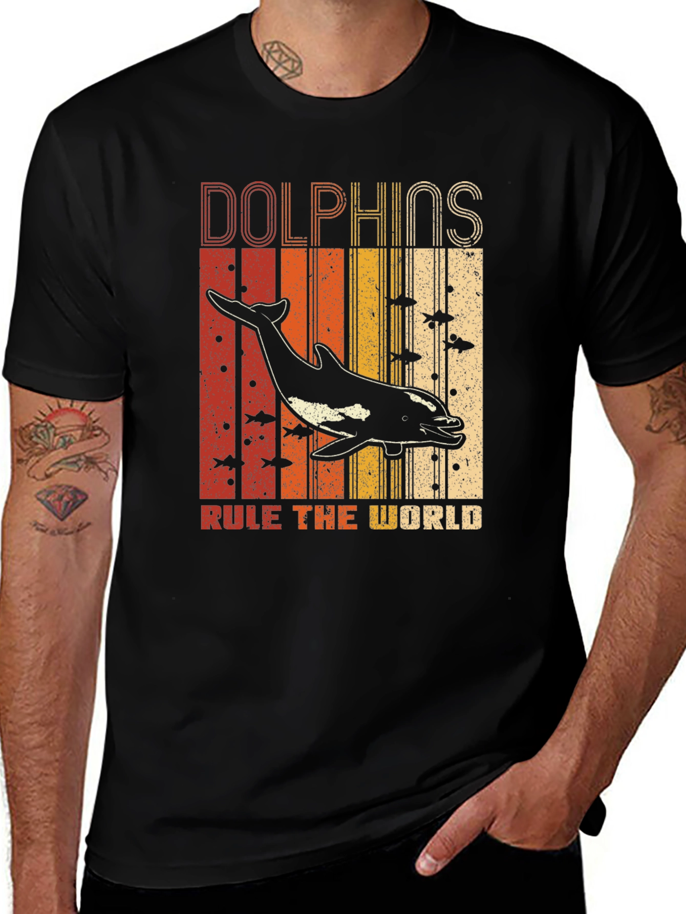 Dolphins Rule The World Graphic T-Shirt