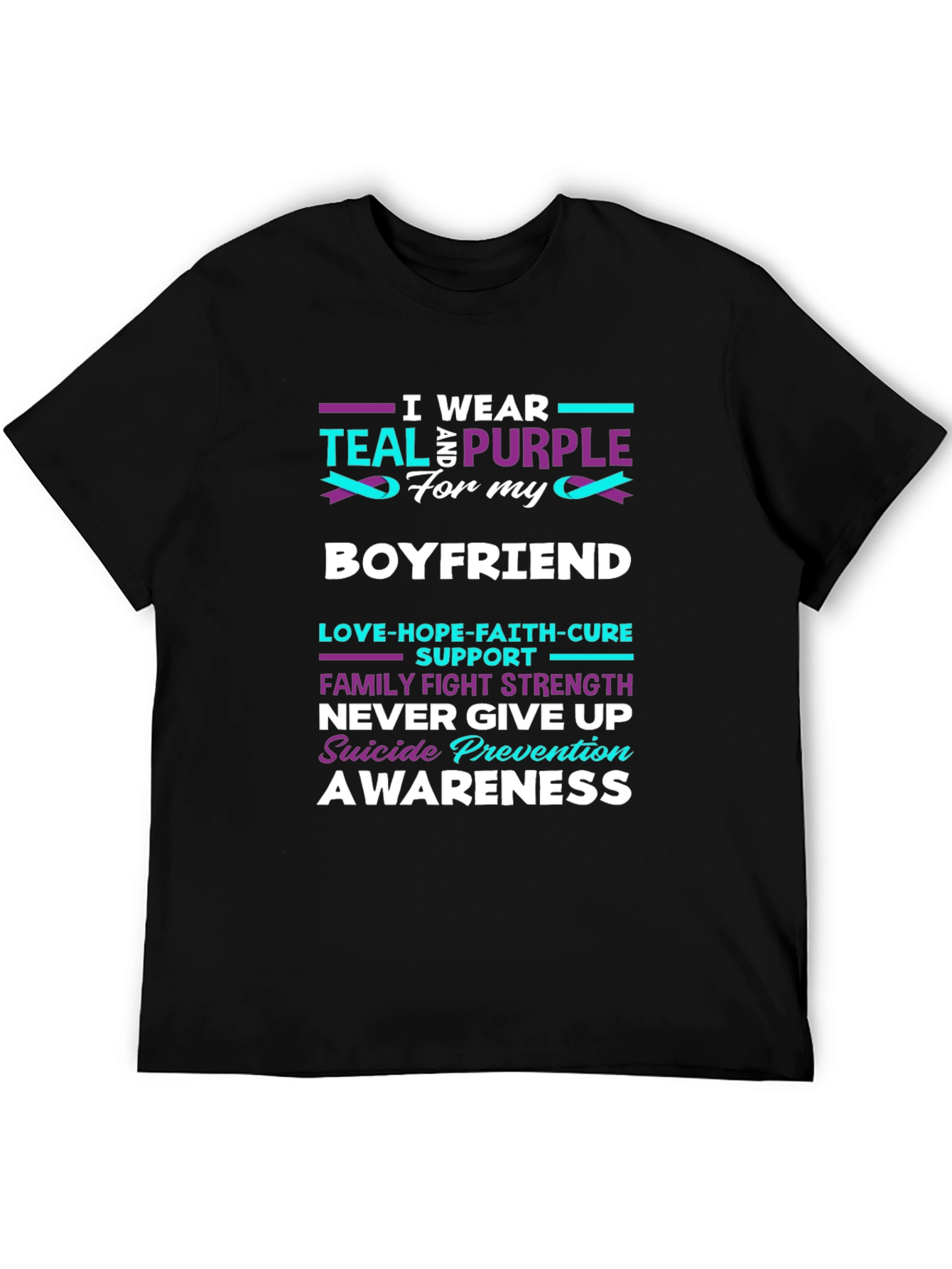 Teal & Purple Suicide Prevention Awareness T-Shirt