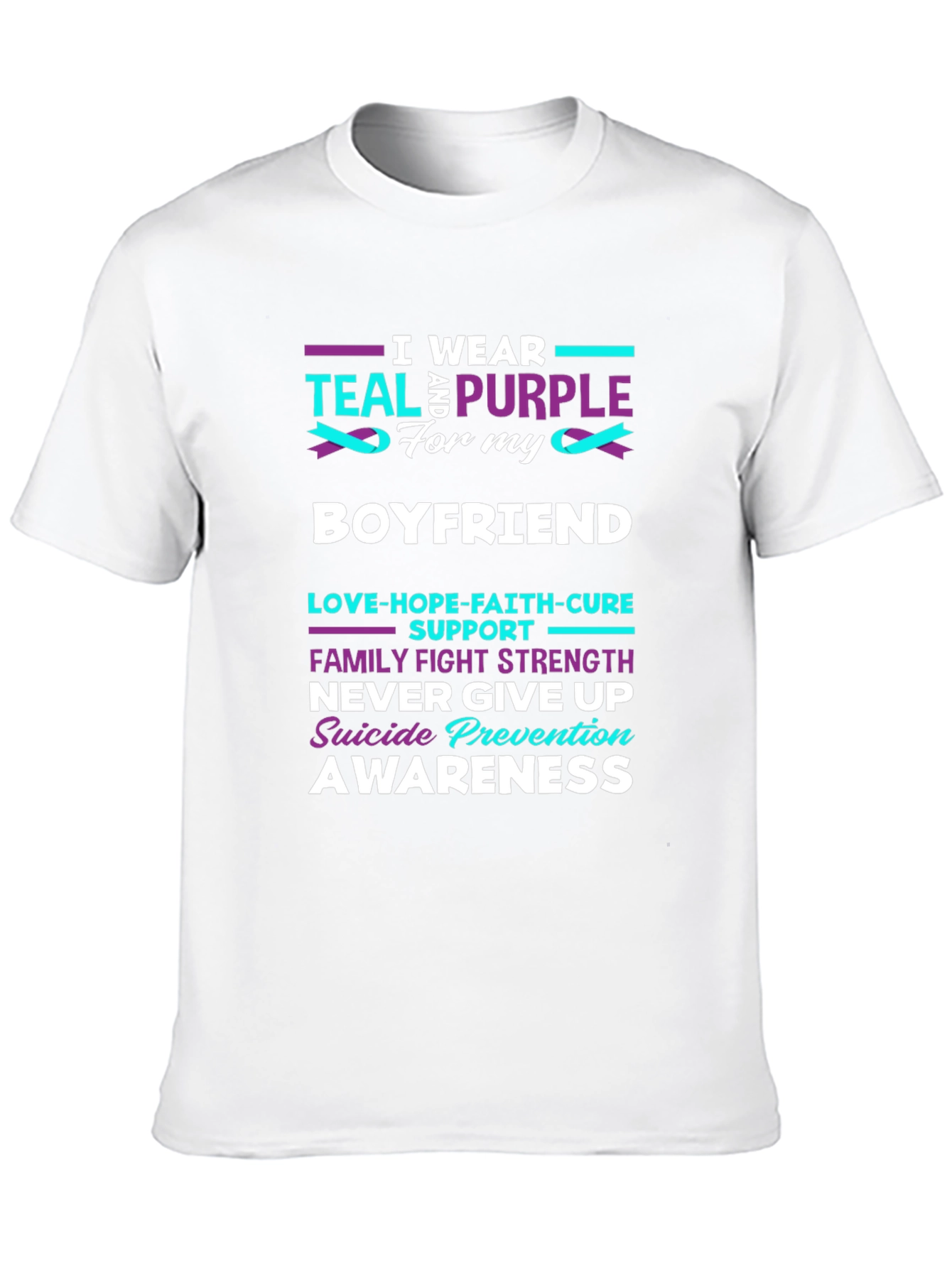 Teal & Purple Suicide Prevention Awareness T-Shirt