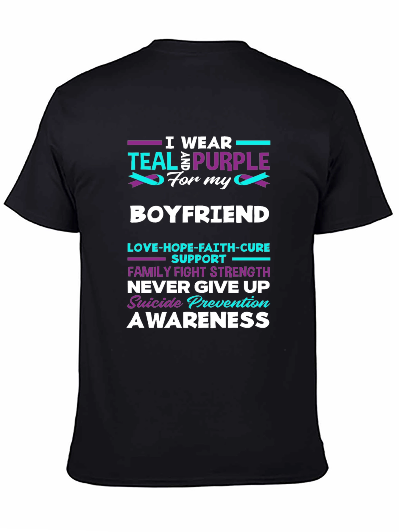 Teal & Purple Suicide Prevention Awareness T-Shirt