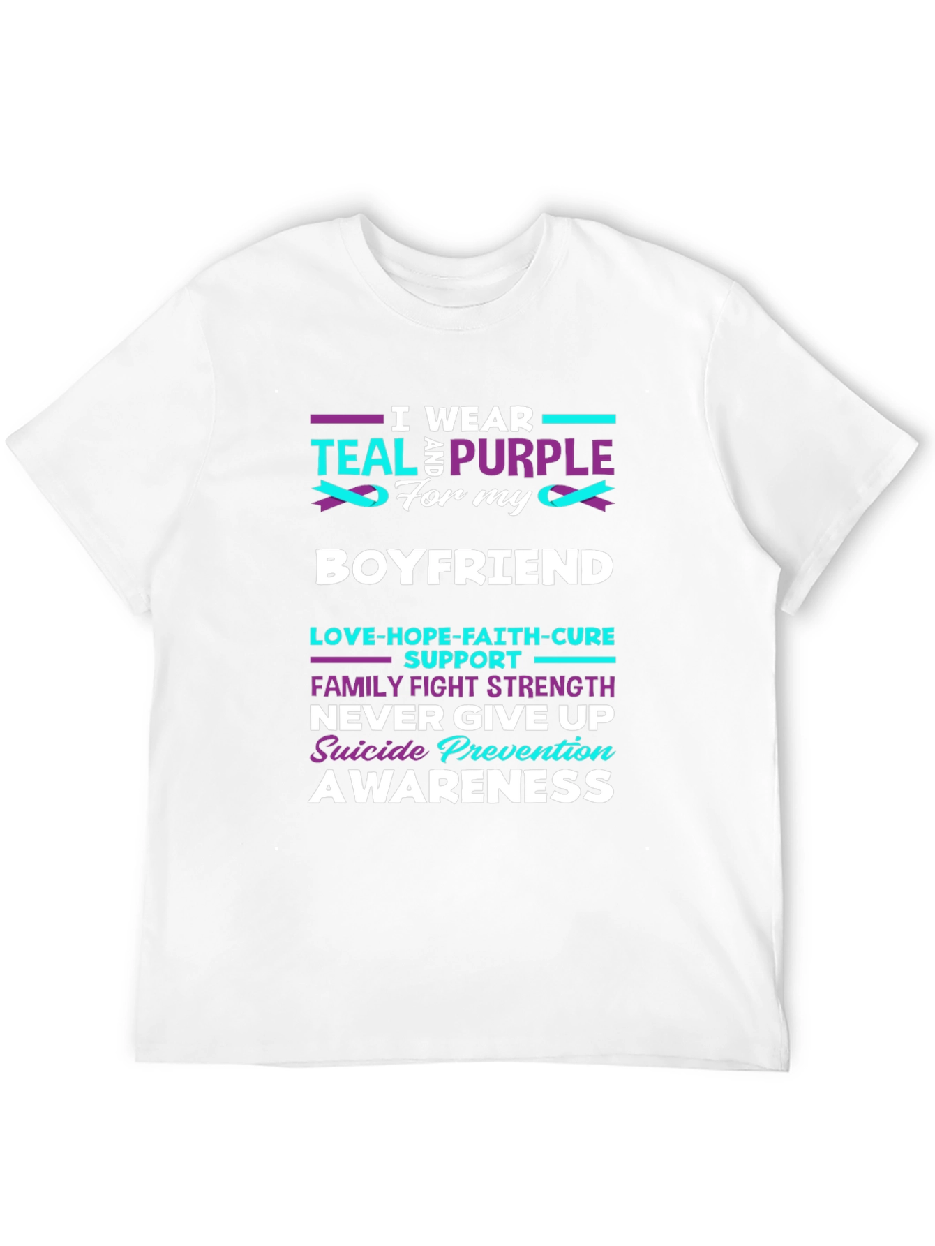 Teal & Purple Suicide Prevention Awareness T-Shirt