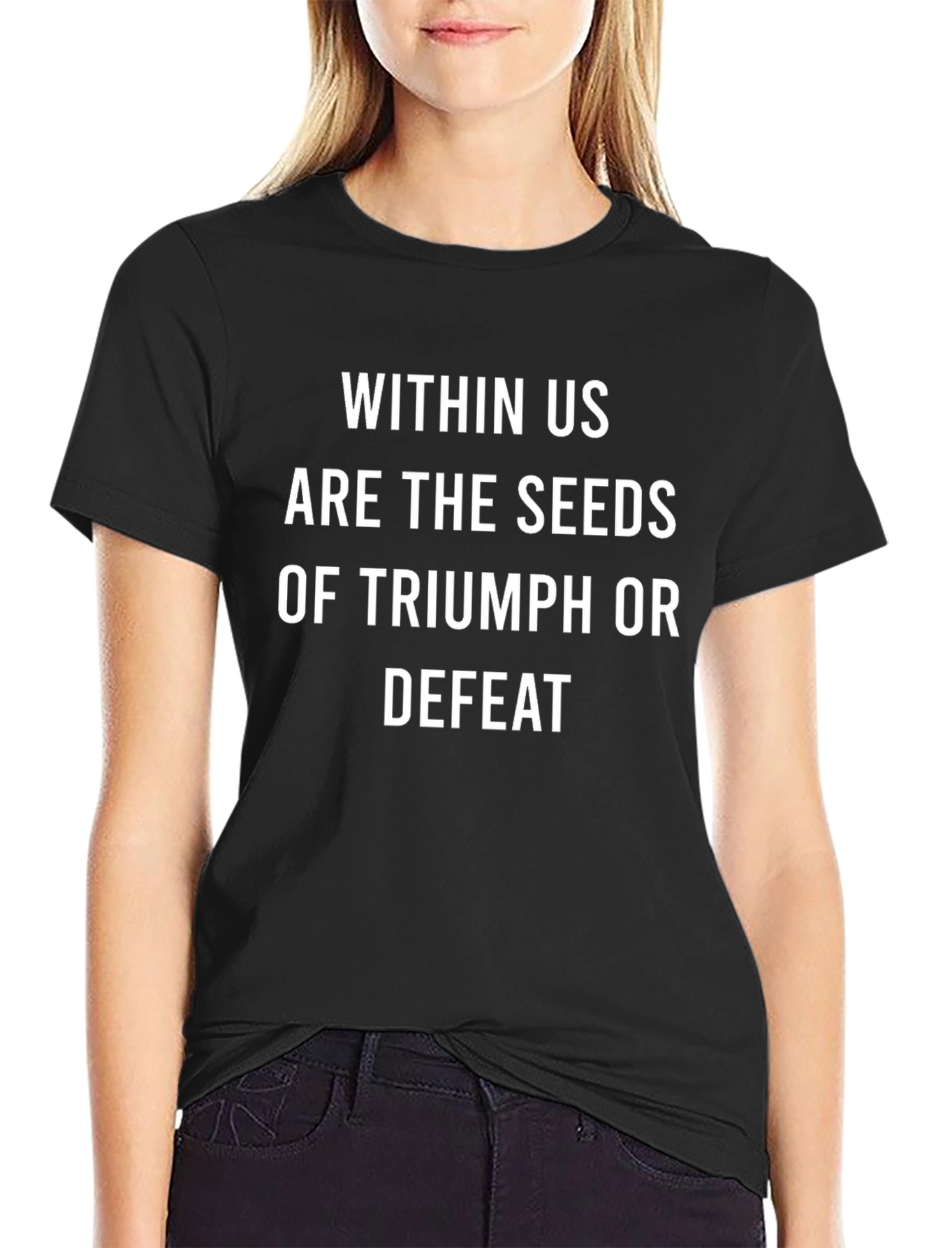 Inspirational Graphic Tee: Triumph or Defeat T-Shirt