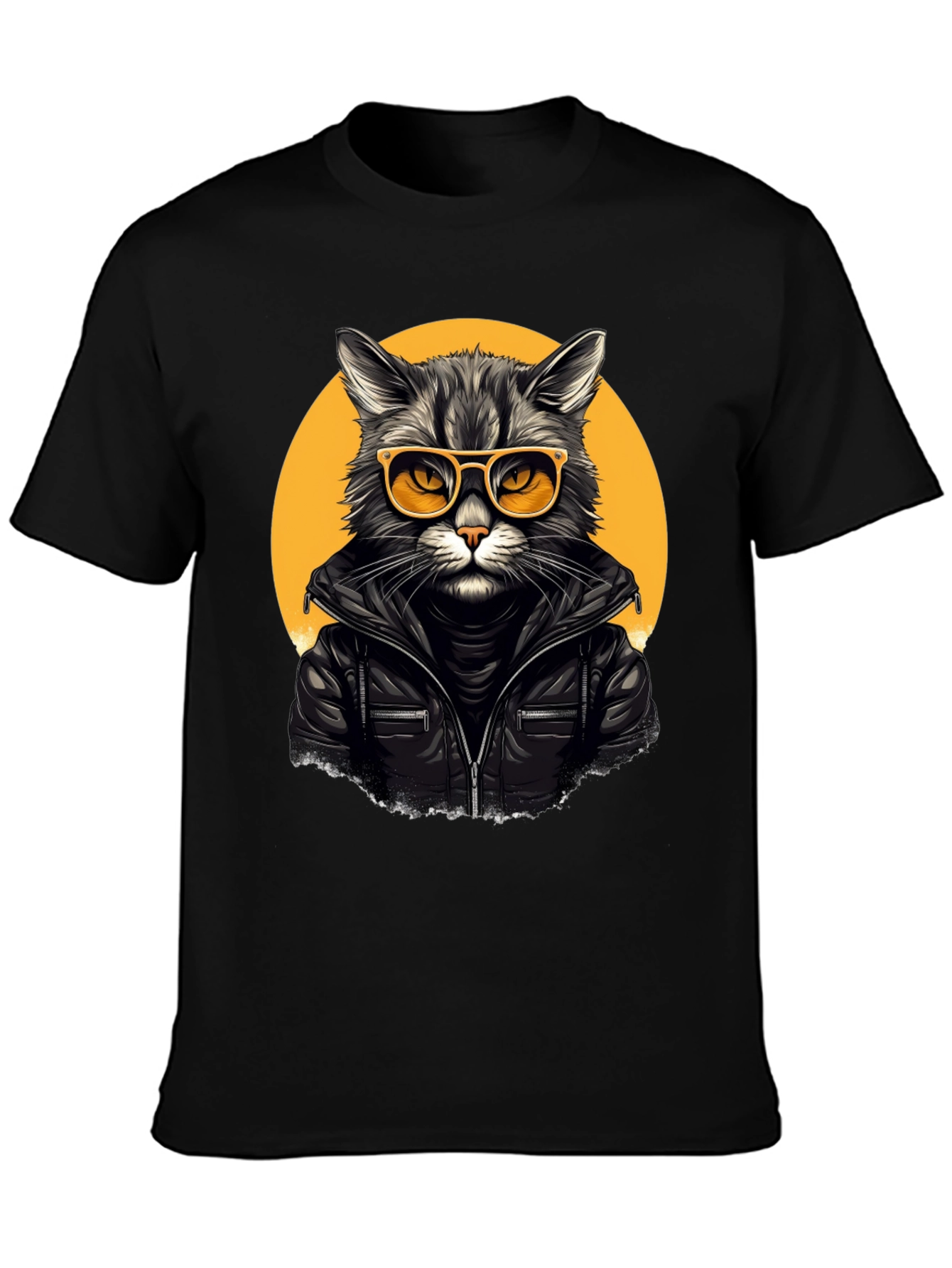 Cool Cat Biker T-Shirt