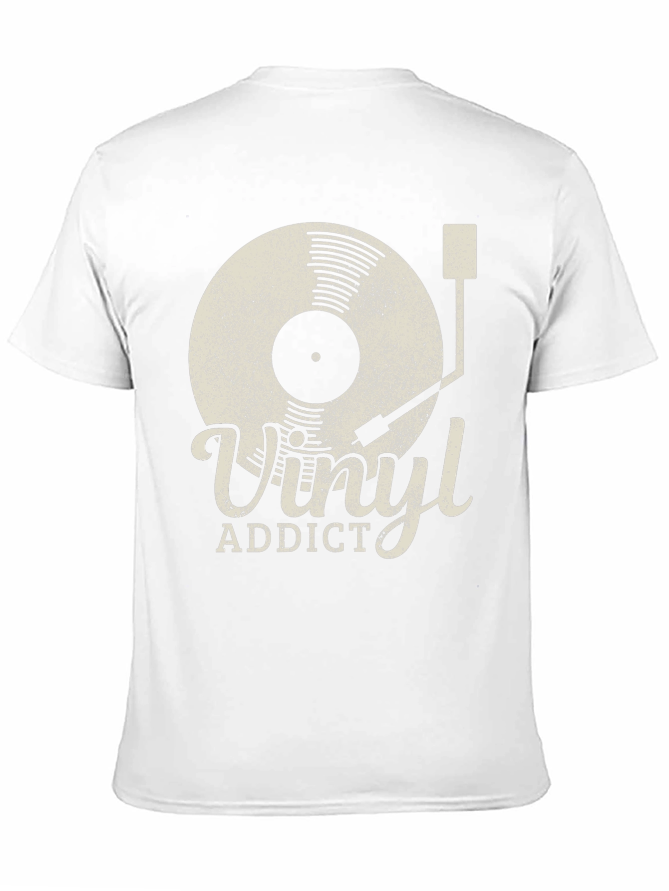 Vinyl Addict T-Shirt Retro Style Music Lover Tee