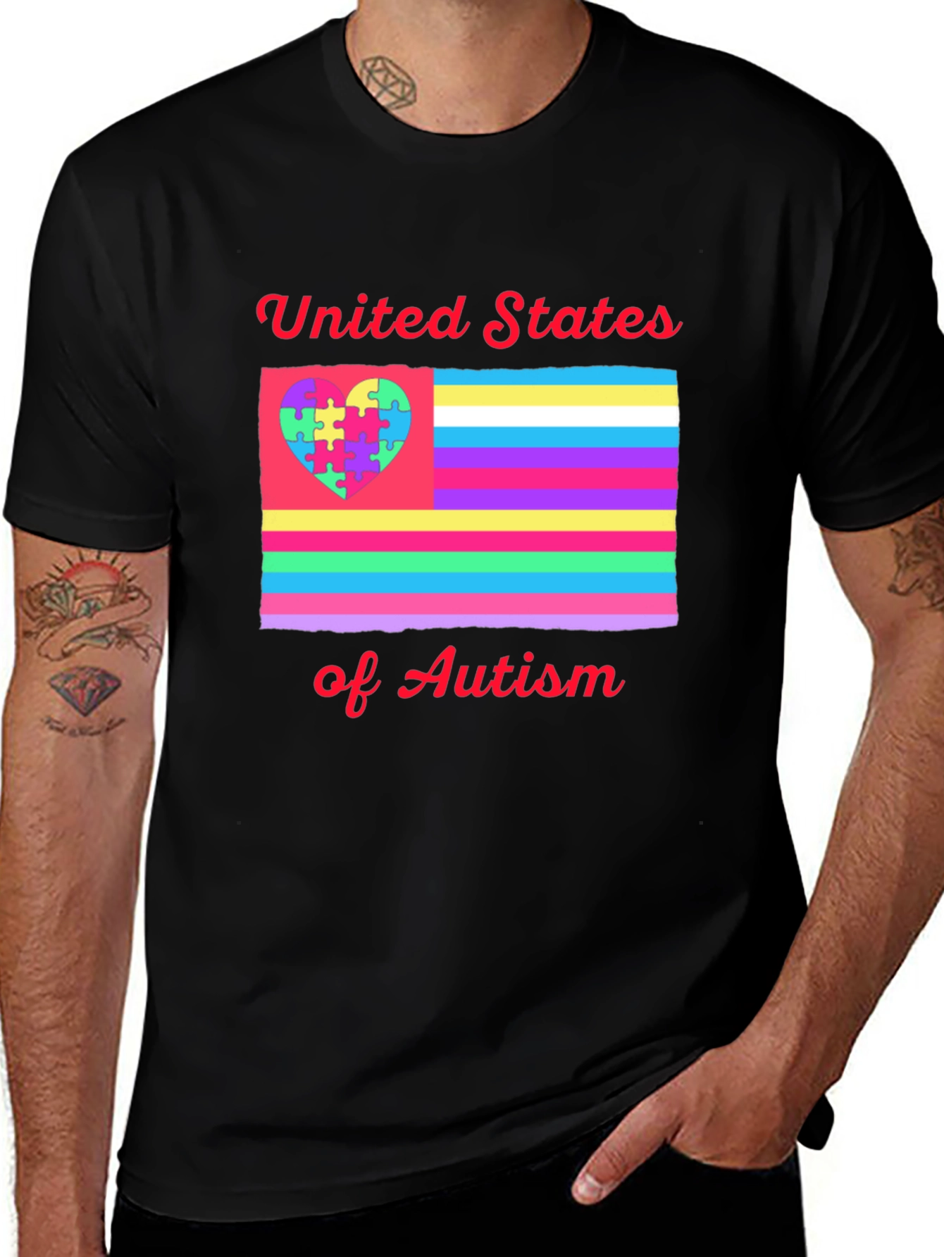 United States of Autism Pride T-Shirt