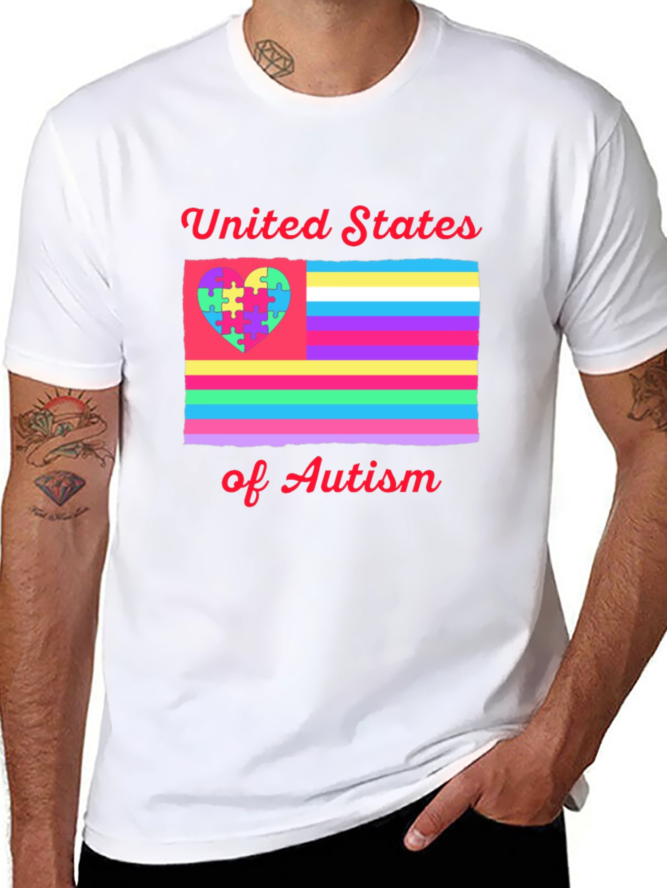 United States of Autism Pride T-Shirt