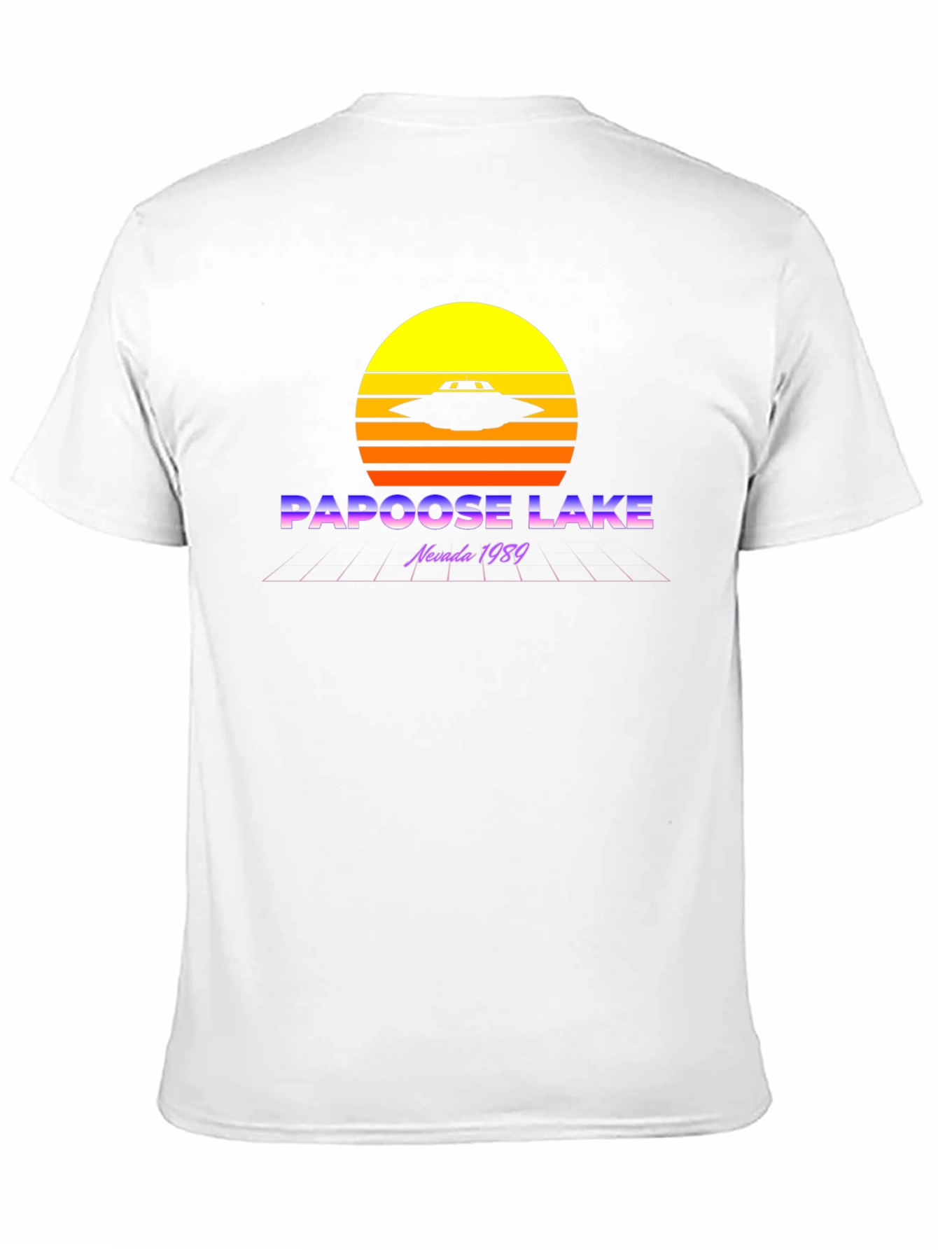 Papoose Lake 1989 Retro UFO Graphic T-Shirt