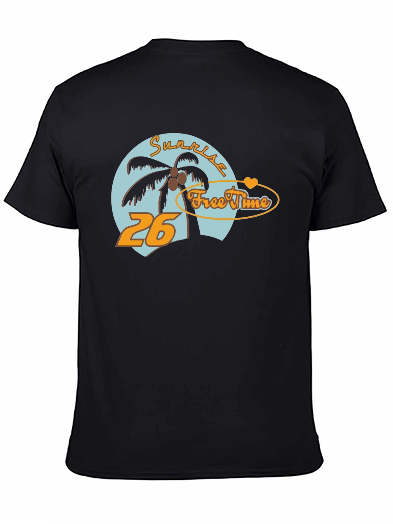 Sunrise Free Time Graphic Tee - Tropical Vibe T-Shirt