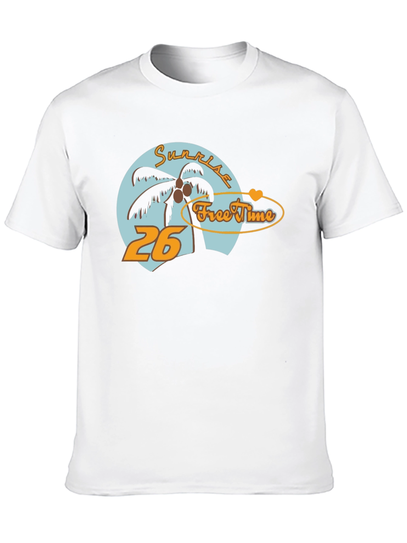 Sunrise Free Time Graphic Tee - Tropical Vibe T-Shirt