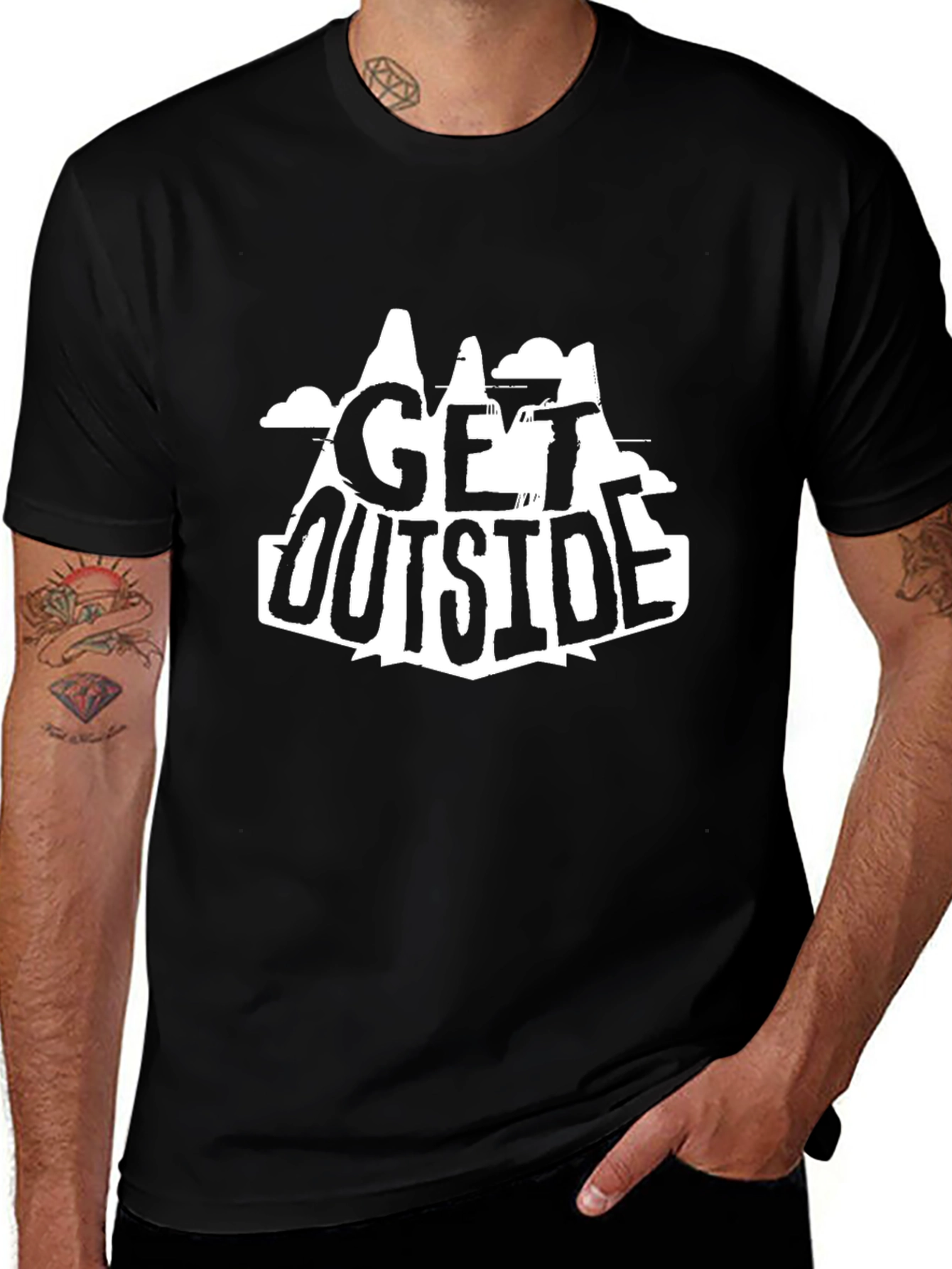 Get Outside Graphic Tee - Black