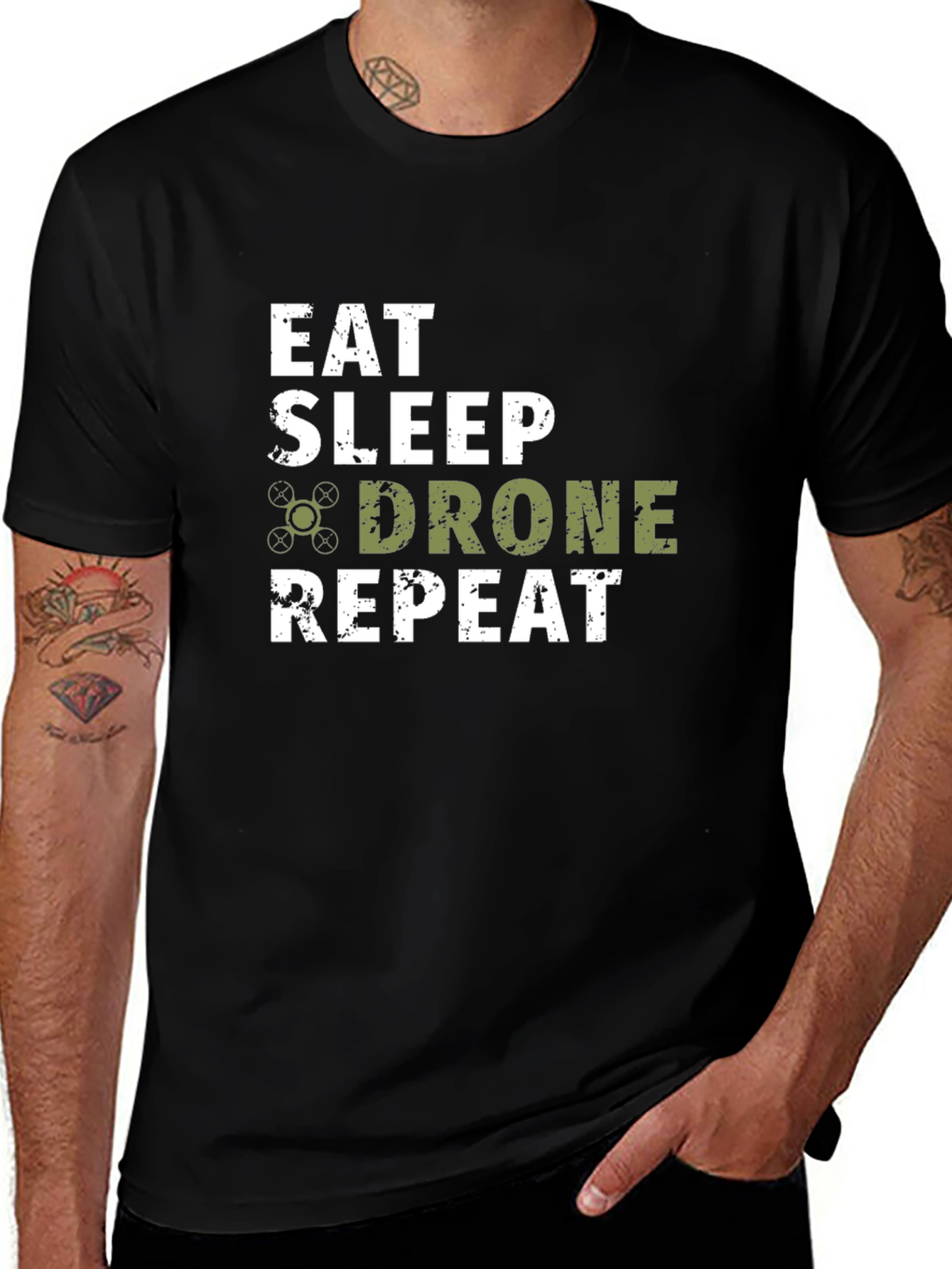 Eat Sleep Drone Repeat T-Shirt - Pilot Tee