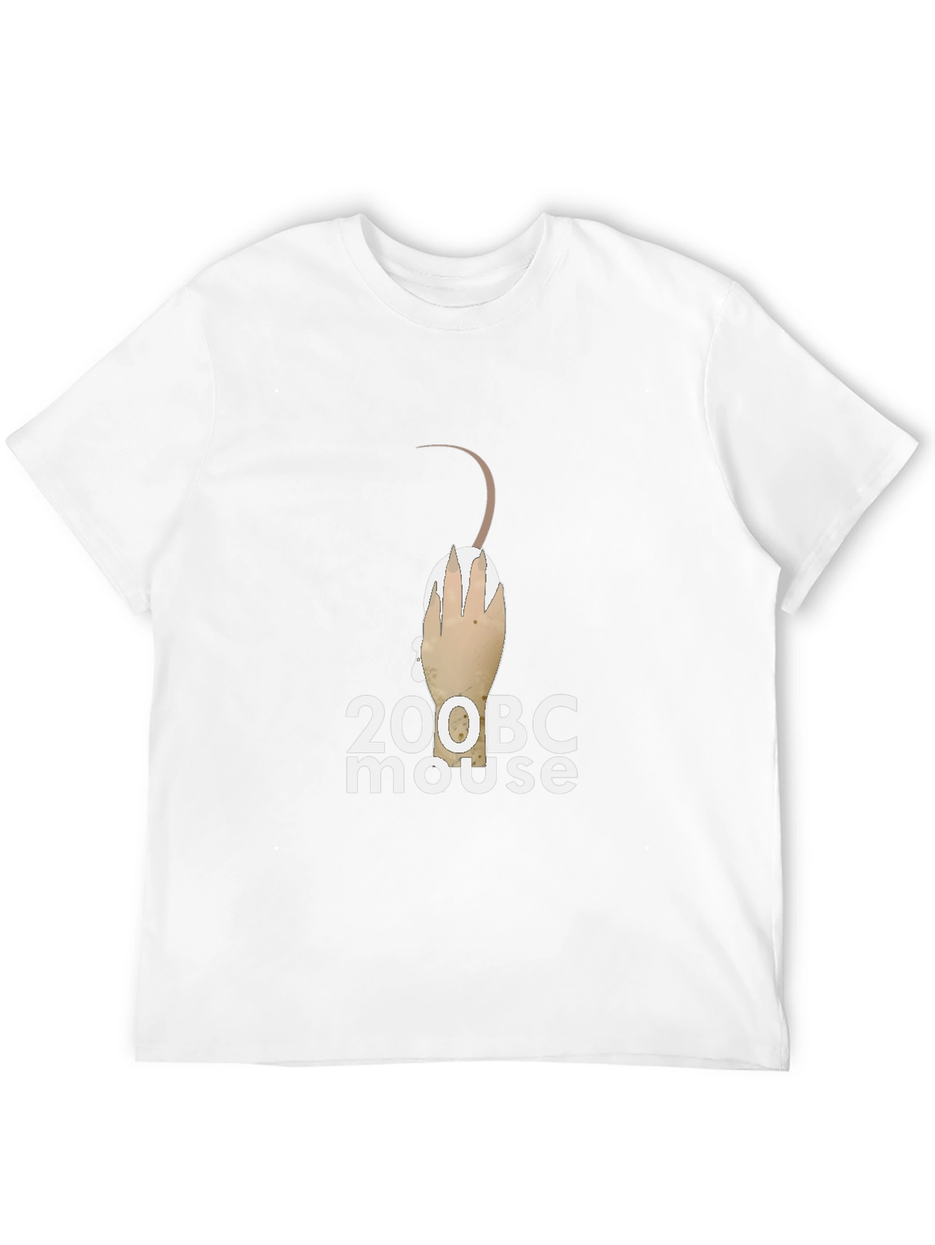 200 BC Mouse Graphic Tee - Black Cotton T-Shirt