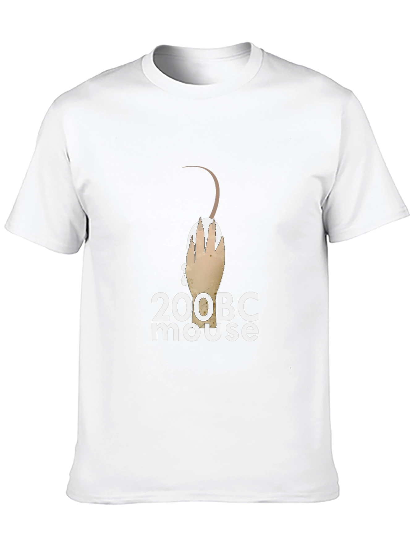 200 BC Mouse Graphic Tee - Black Cotton T-Shirt