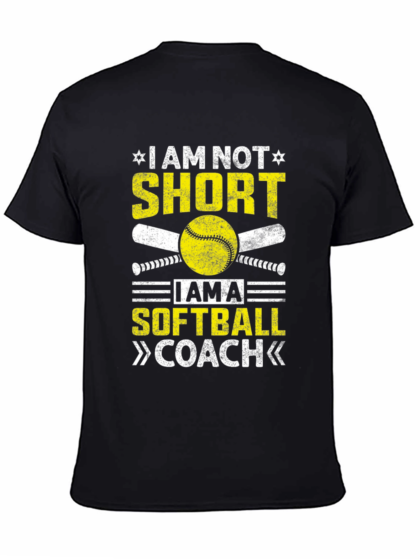 Softball Coach T-Shirt - I Am Not Short