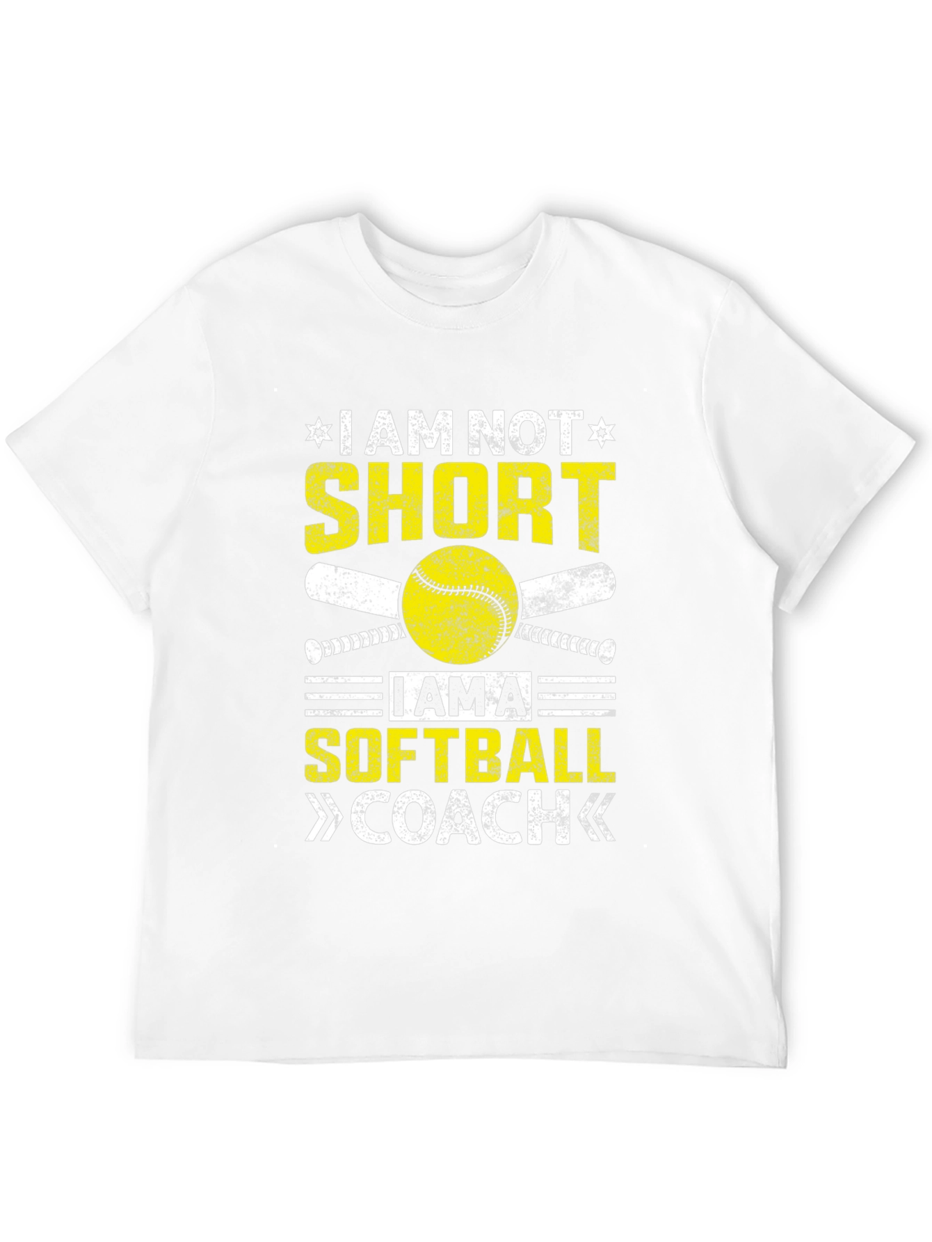 Softball Coach T-Shirt - I Am Not Short