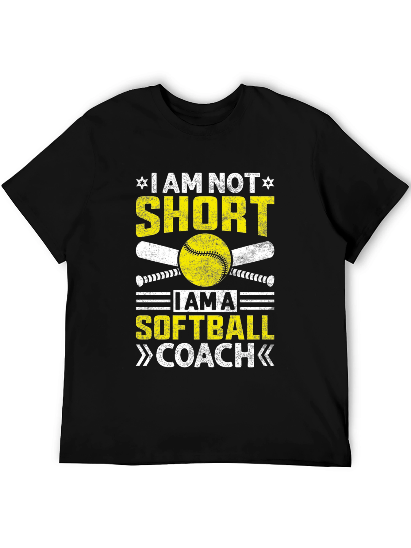 Softball Coach T-Shirt - I Am Not Short