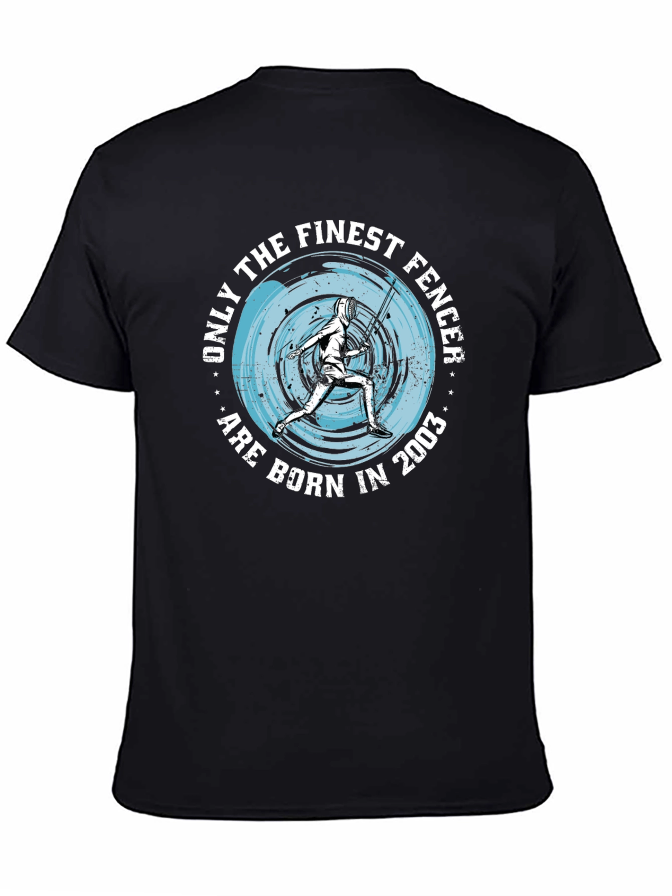 Finest Fencer Born in 2003 Black T-Shirt