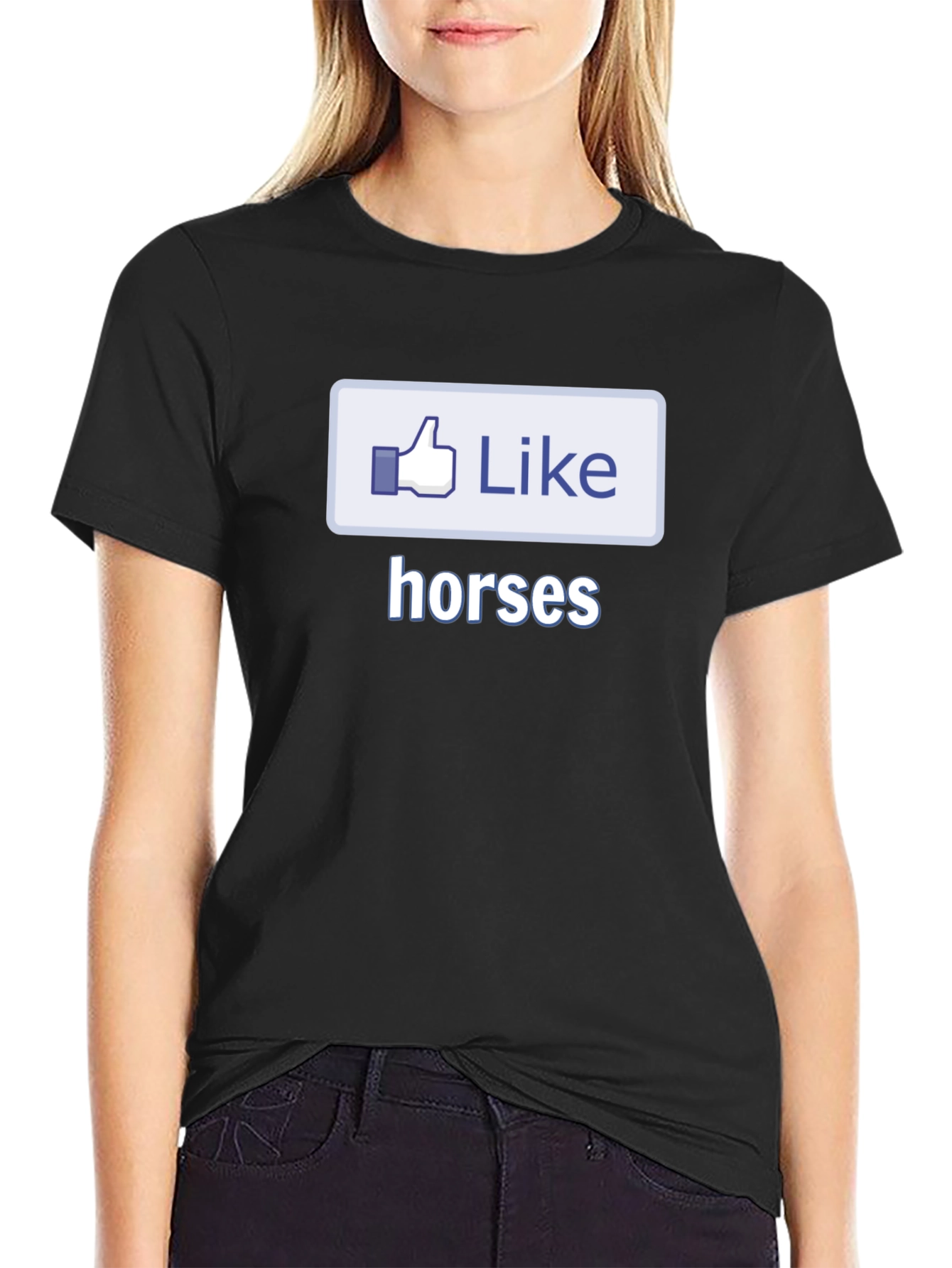 Like Horses Black T-Shirt